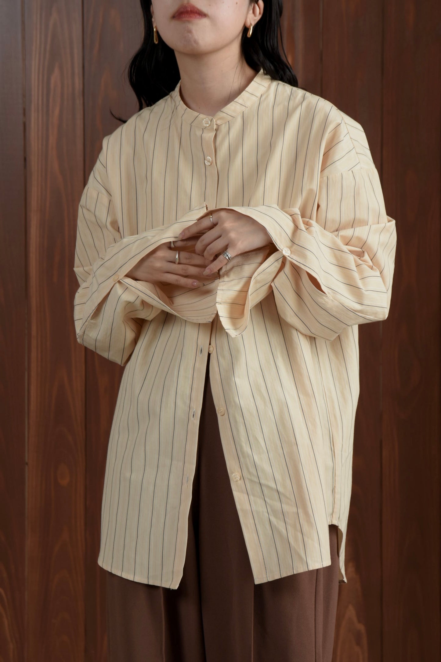 multi stripe shirt