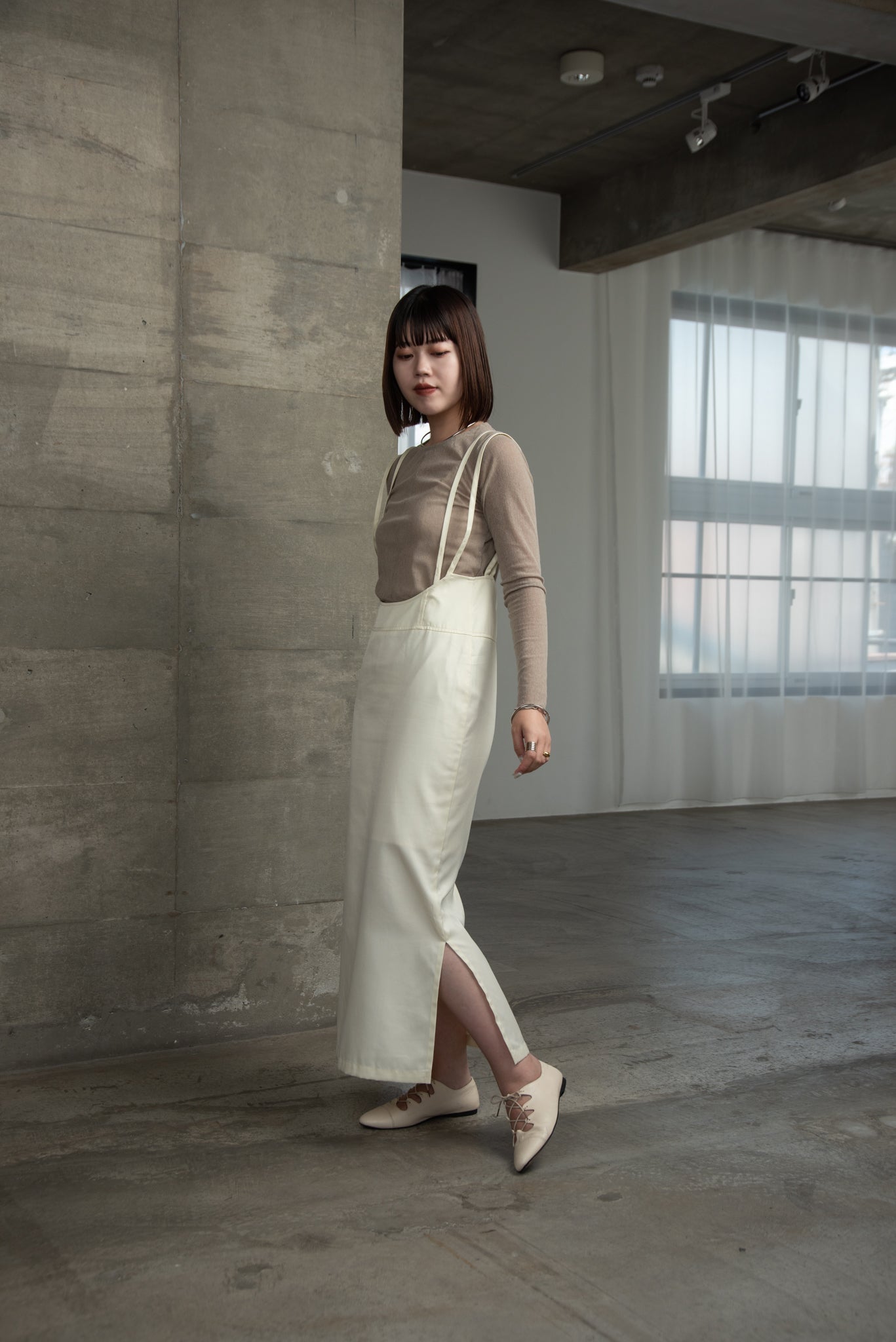 crew neck basic sheer tops