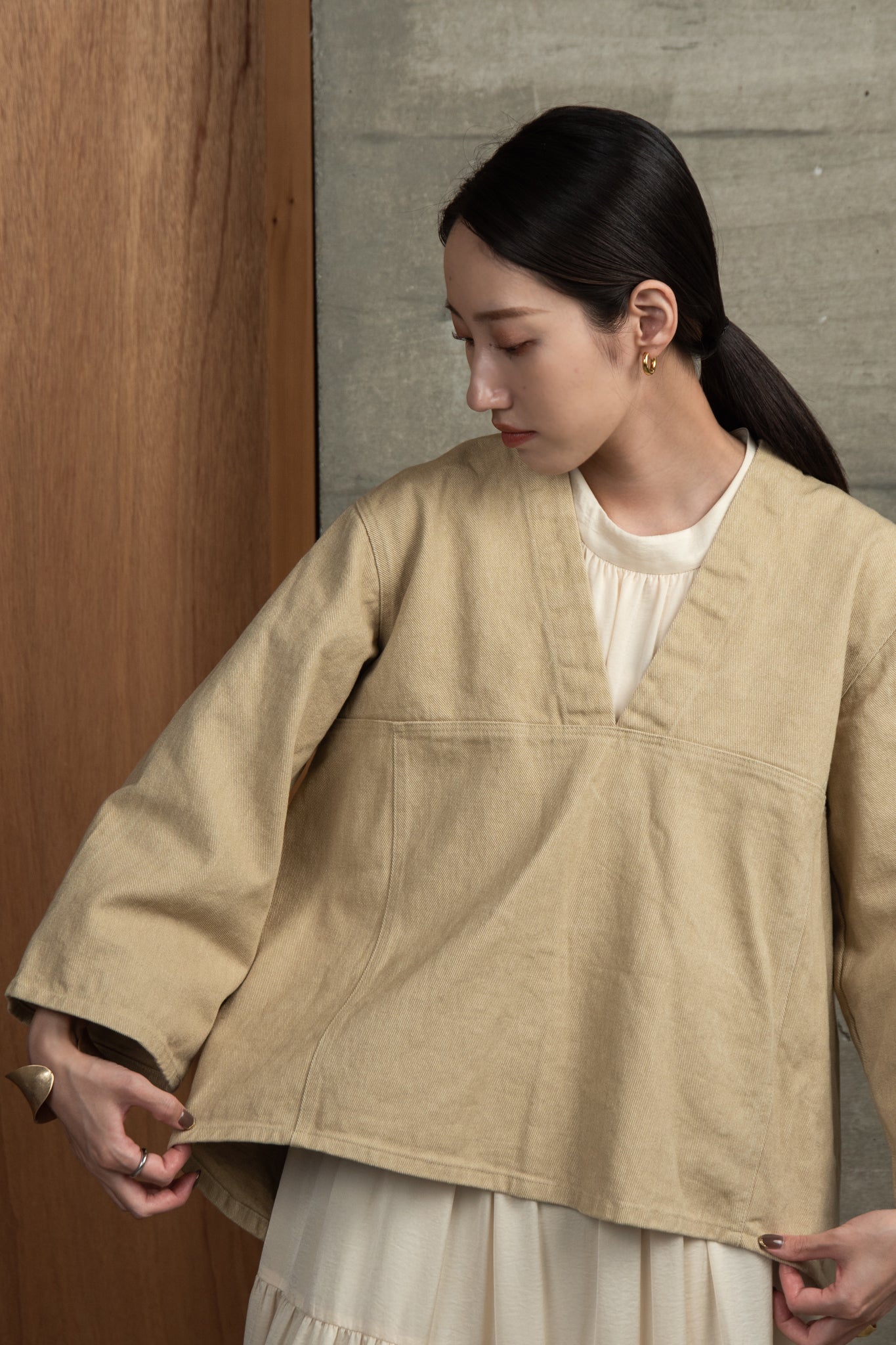 v neck pullover jacket