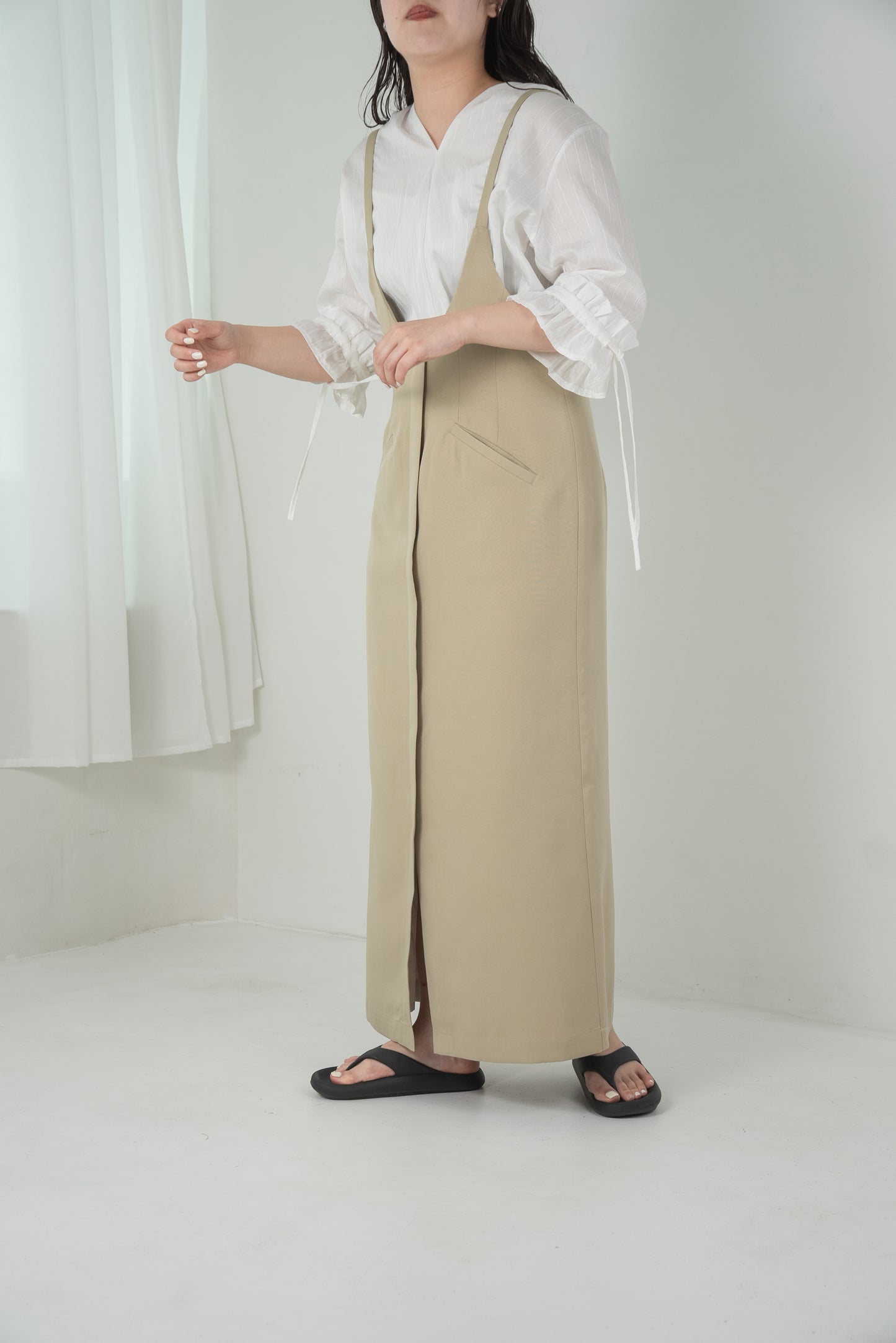 front pocket jumper skirt