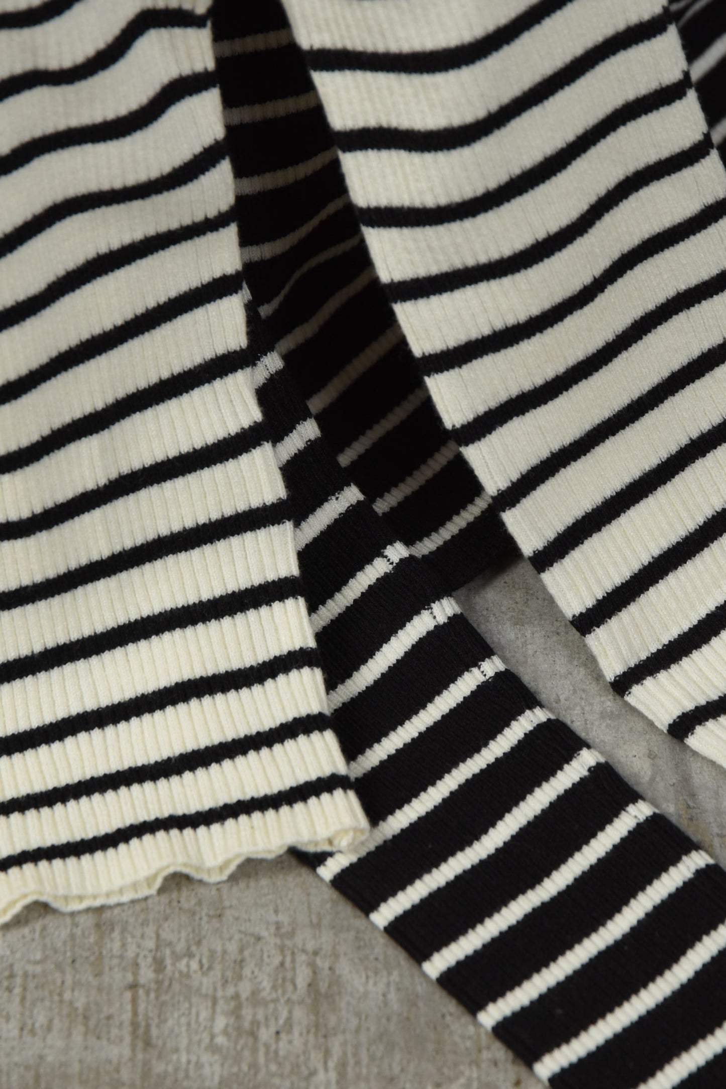 high neck lib knit