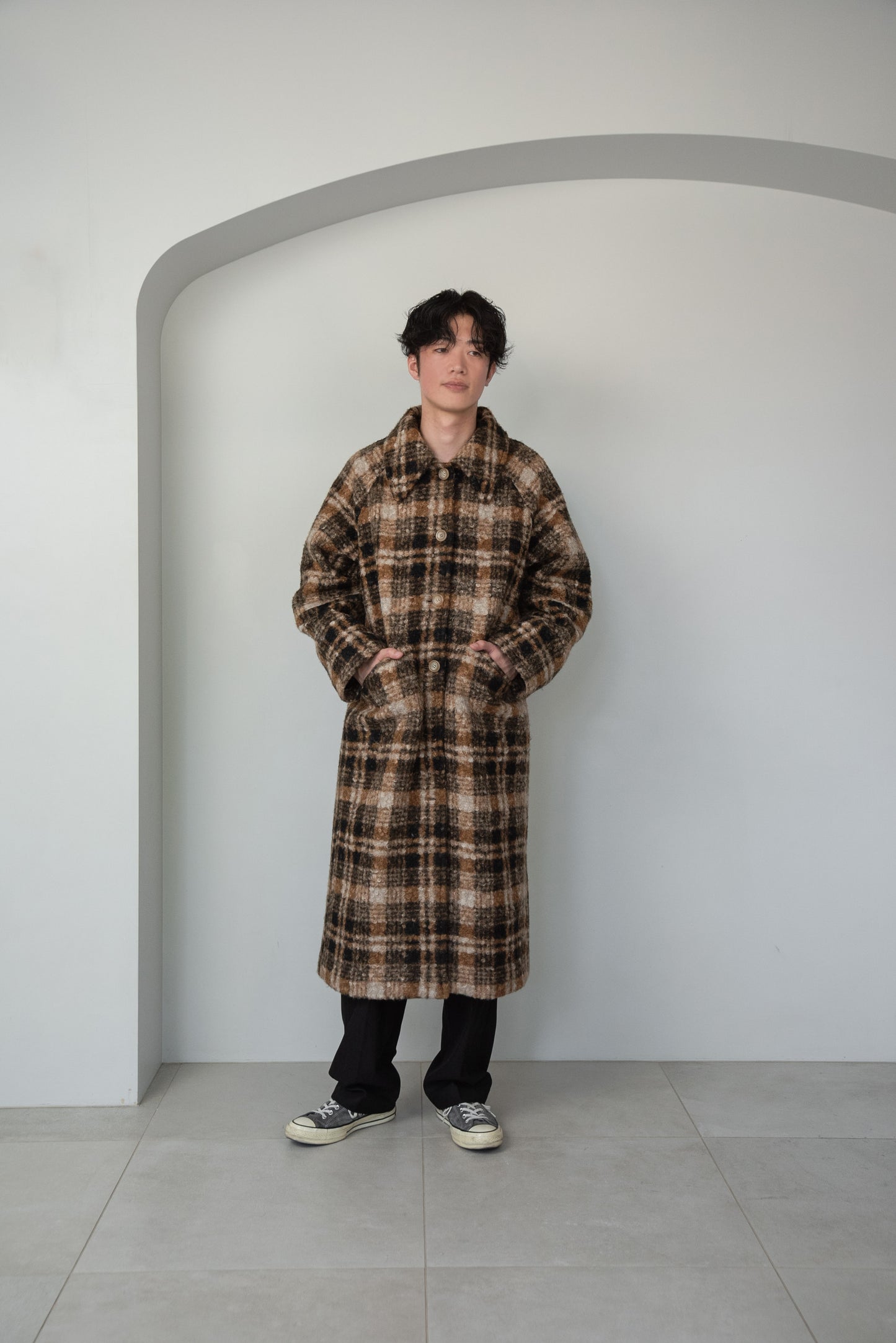 soutien collar shaggy coat