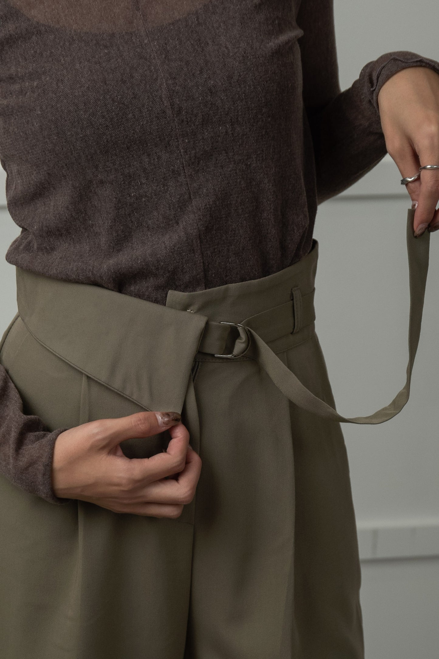 waist collar like design pants