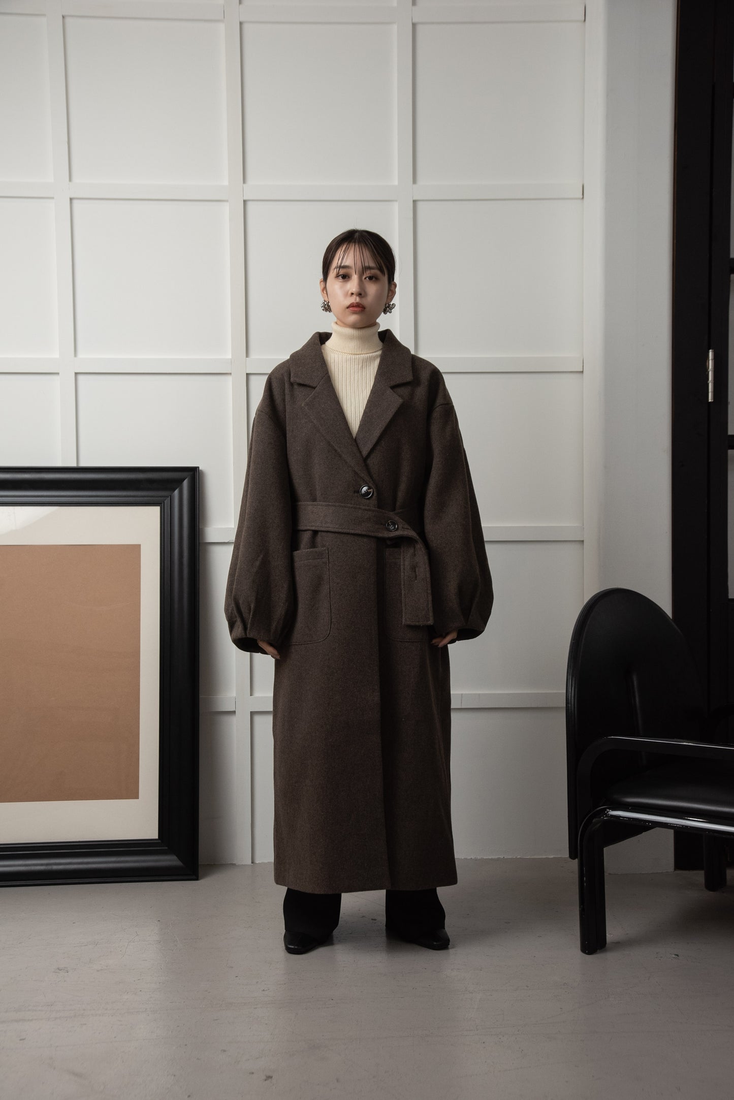belt arrange long coat