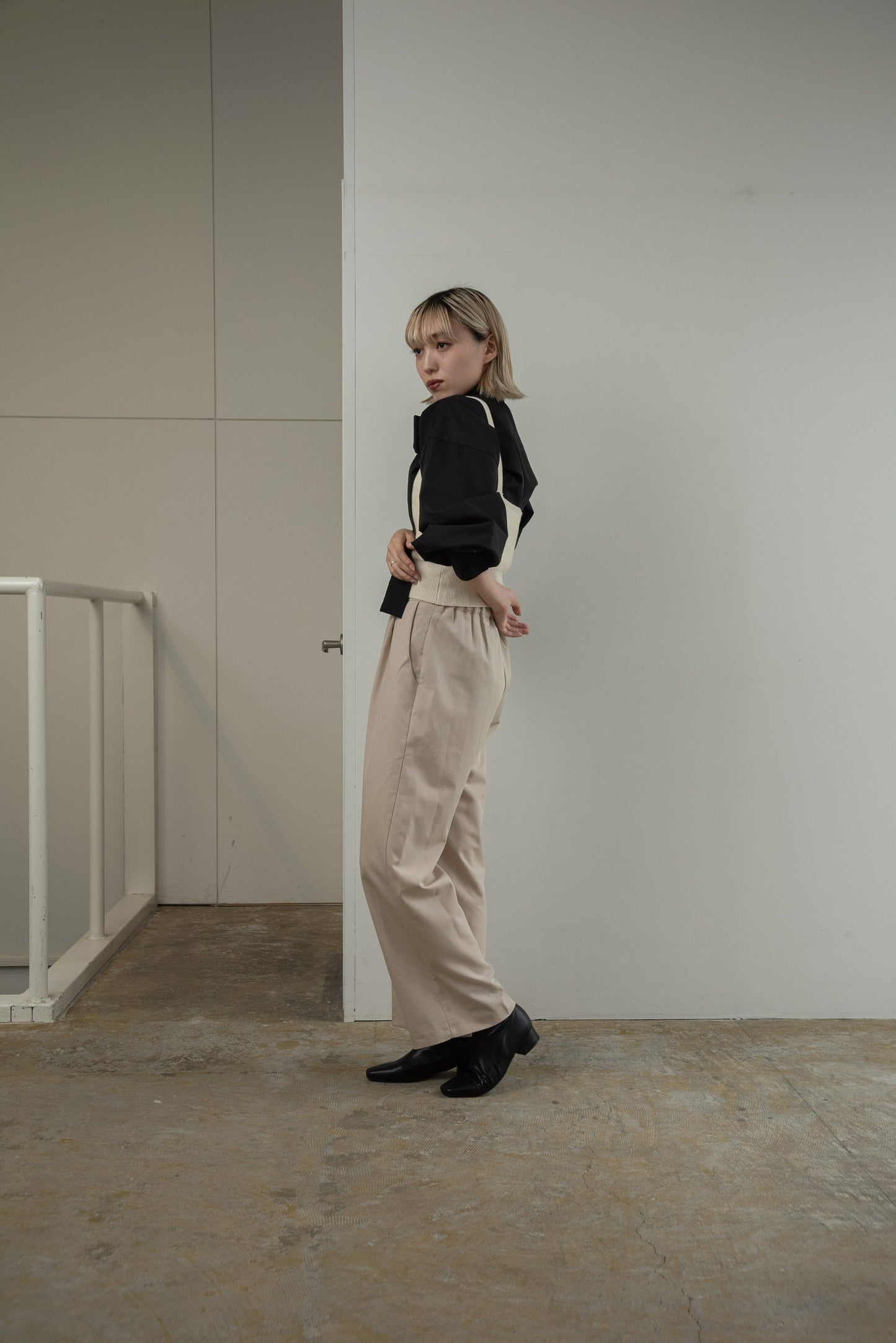 ribbon tie blouse