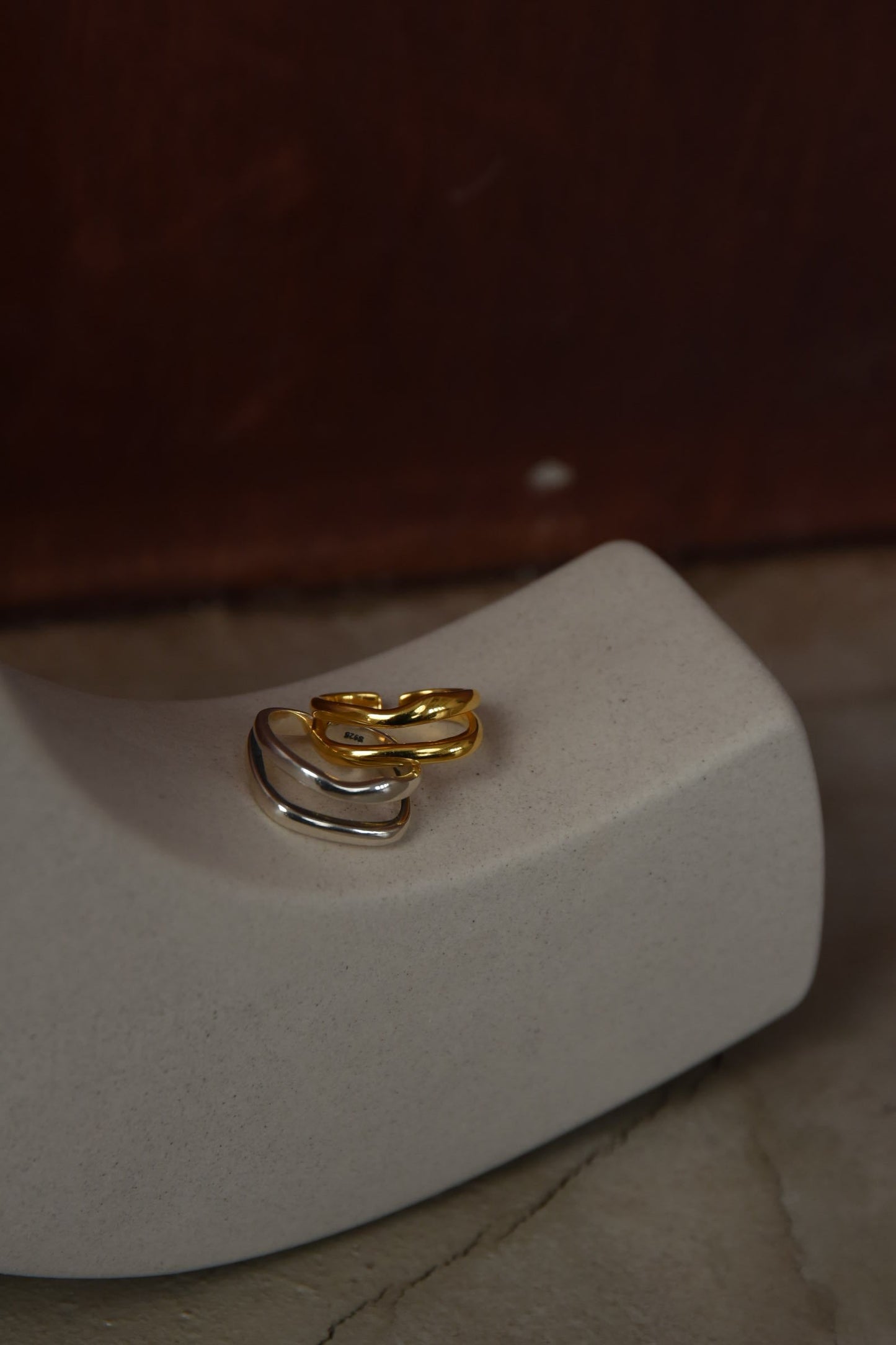 double line ring【Gold】
