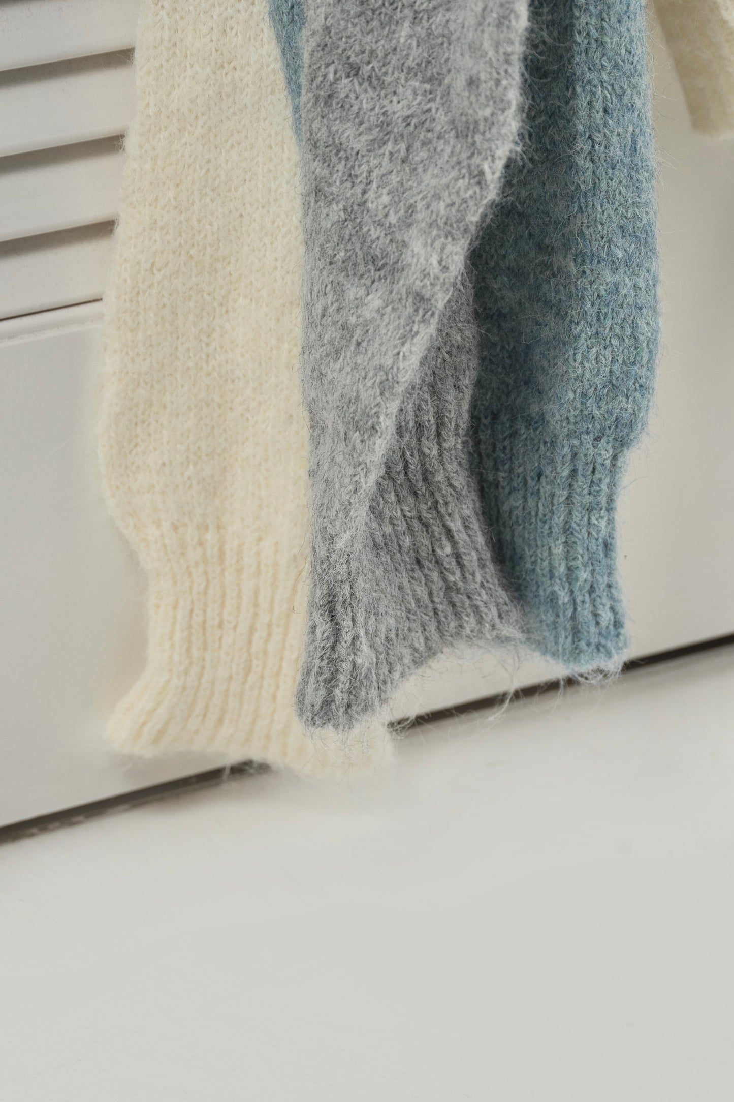 fluffy accent button v neck cardigan