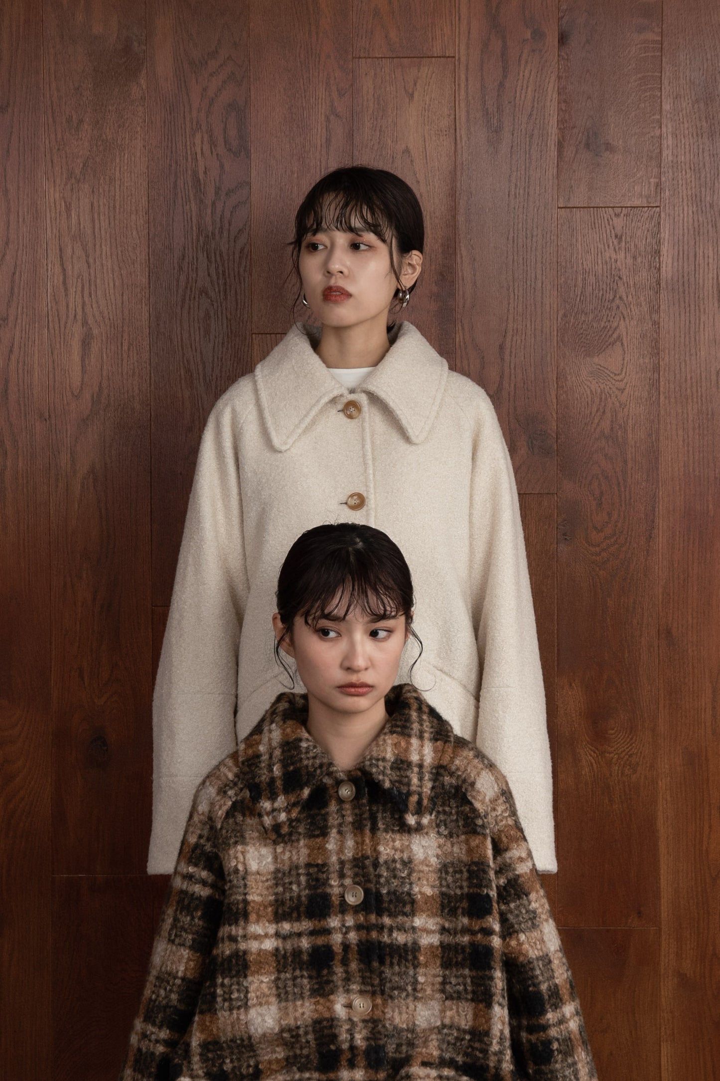 soutien collar shaggy coat