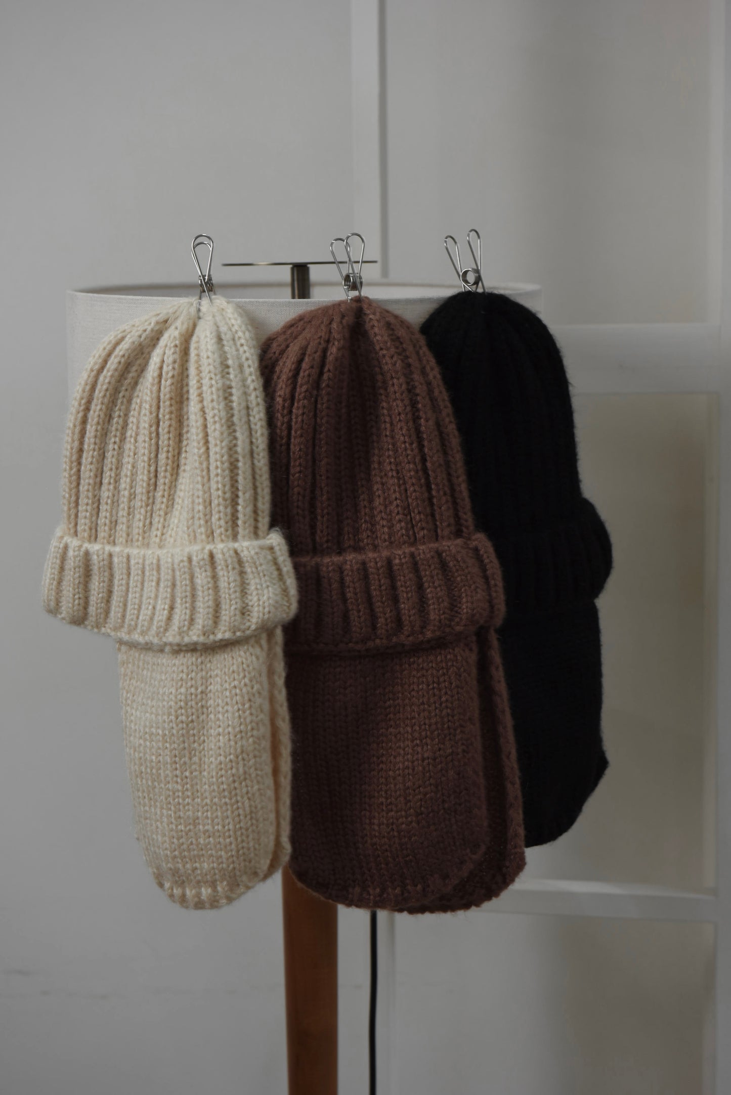 rib knit flight cap