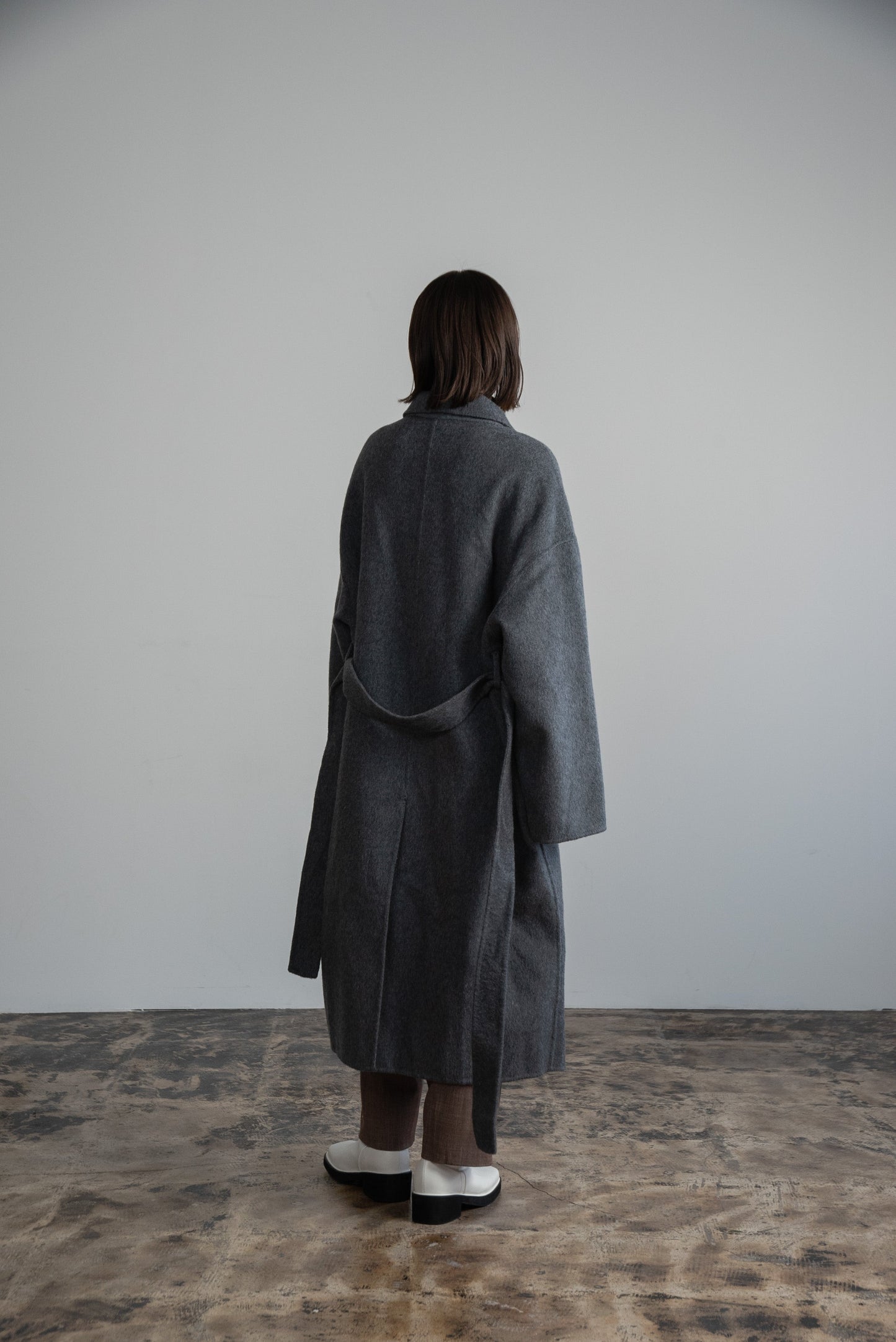 stand neck handmade coat