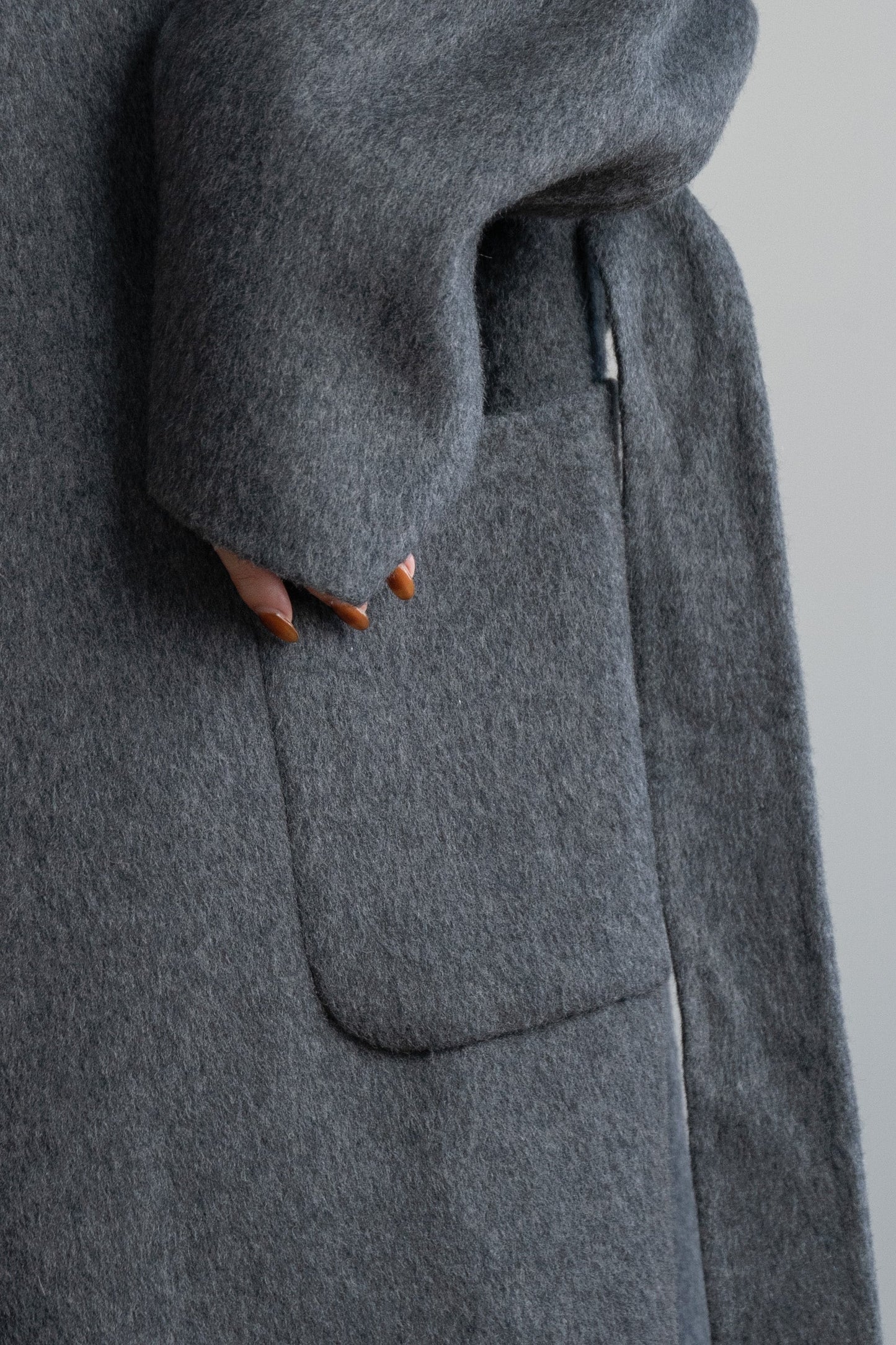stand neck handmade coat