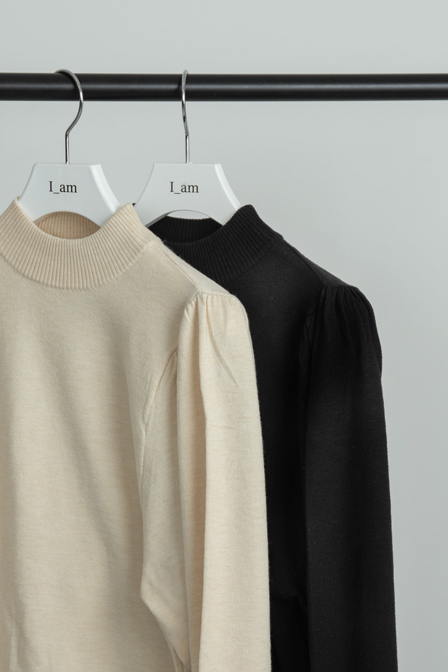 balloon sleeve pullover knit