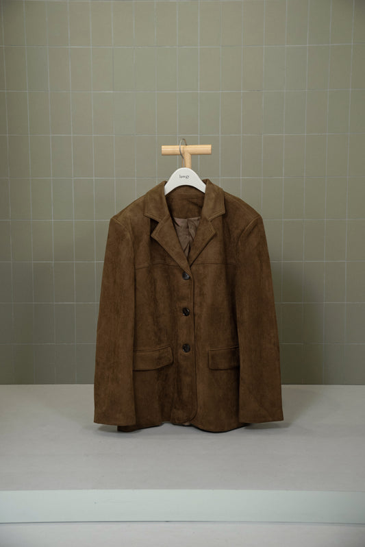 line switching brushed tailored jacket