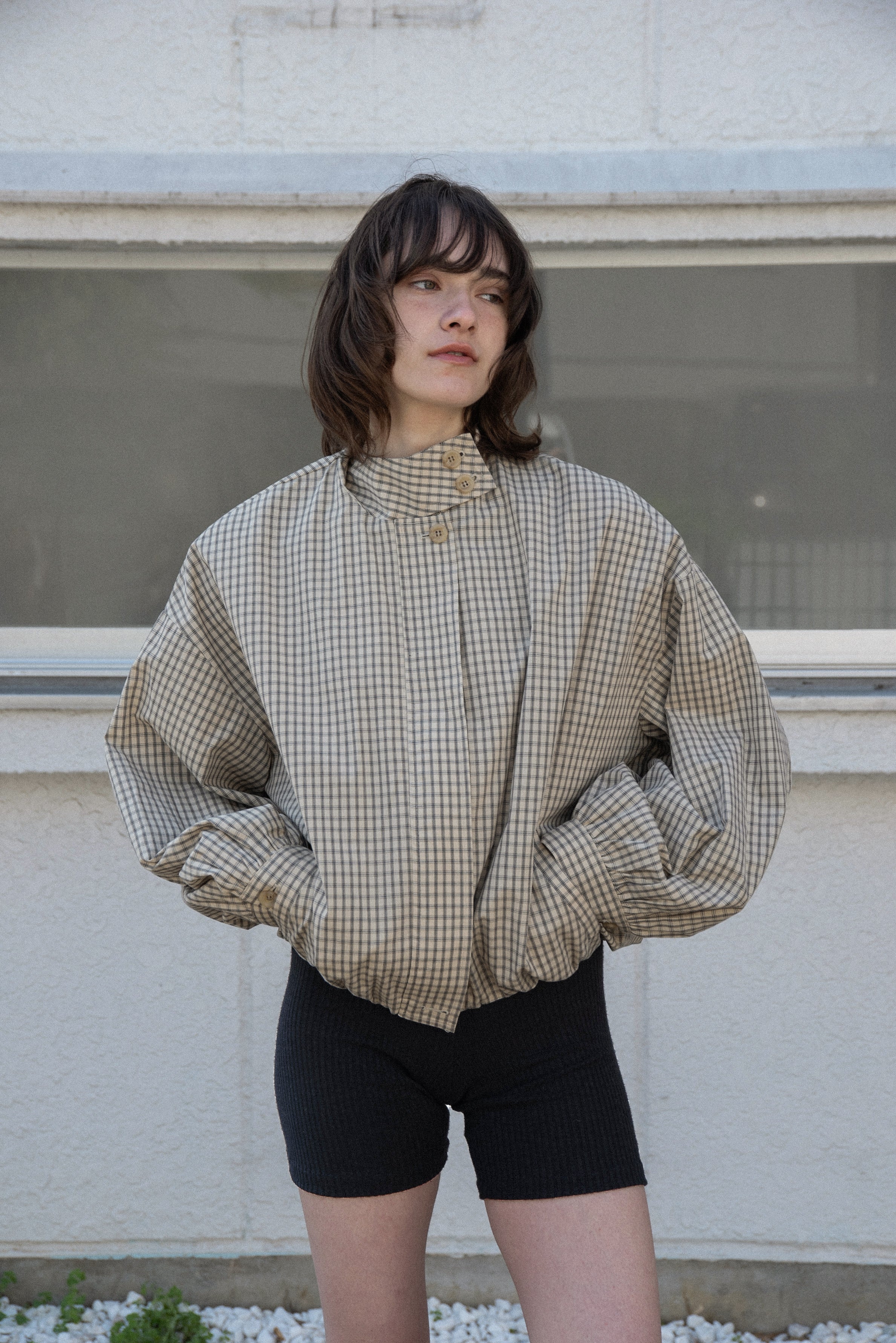 ジャケット・アウター lawgy check stand collar blouson check stand collar blouson – eim online（エイム オンライン）