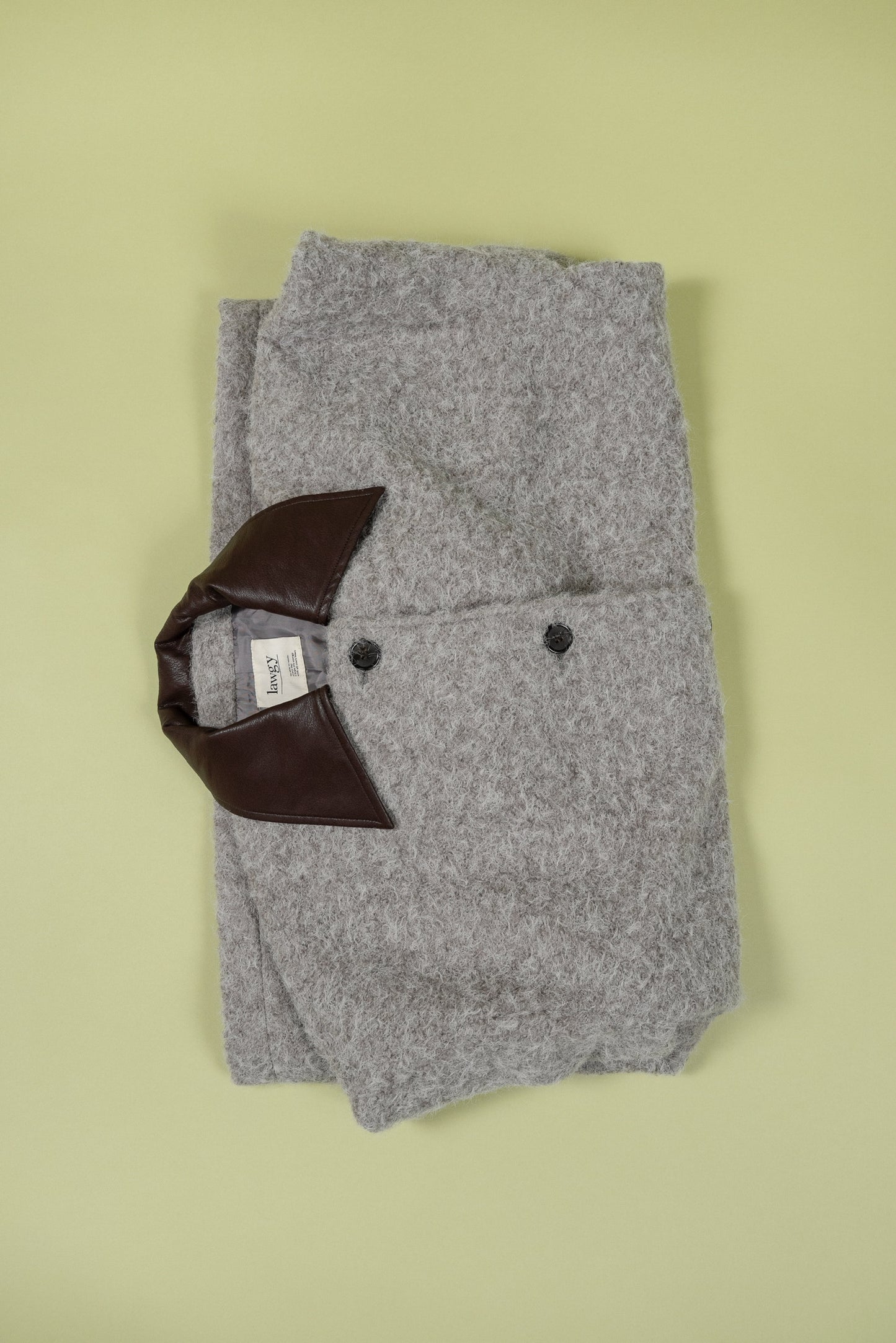 different material fluffy coat