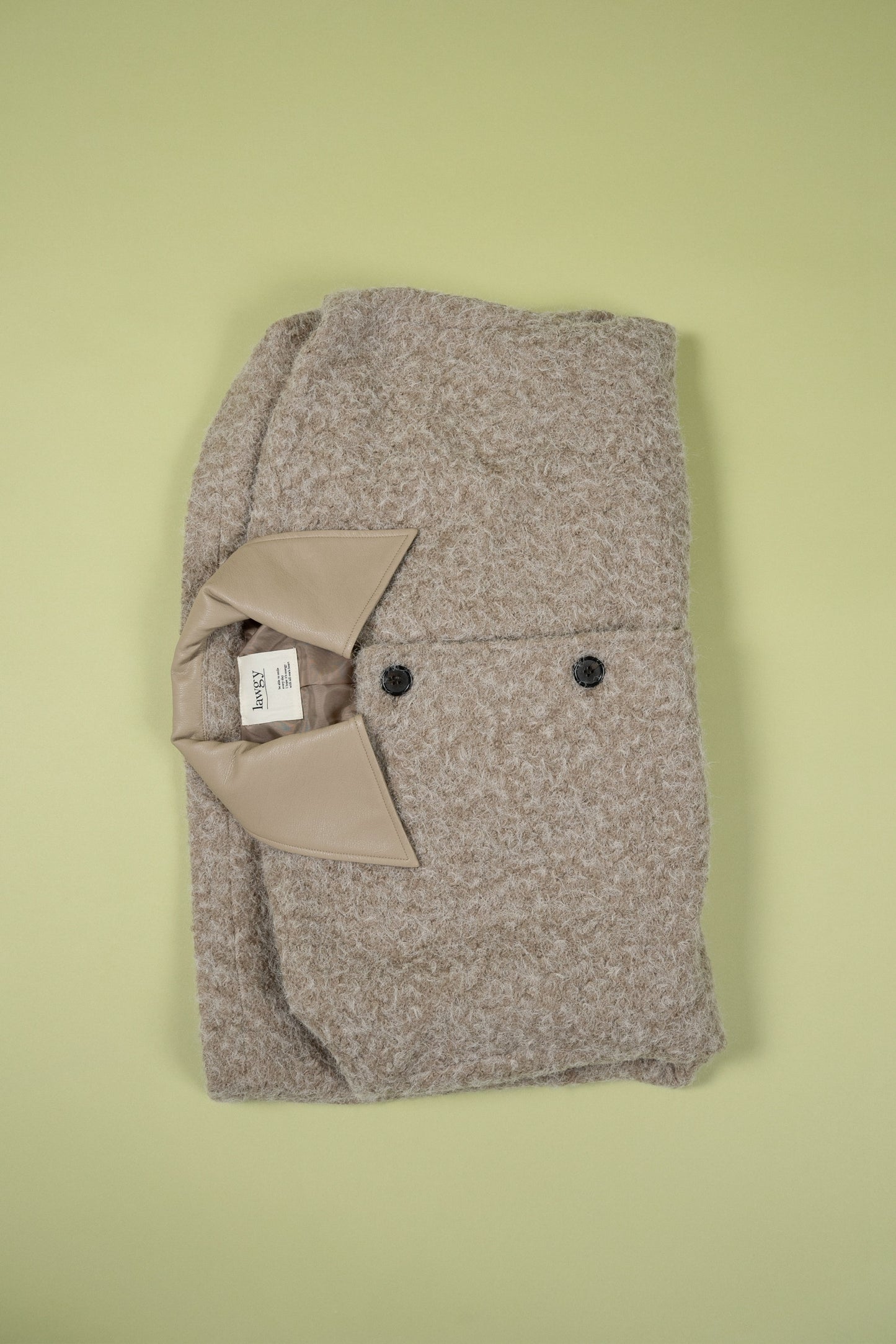 different material fluffy coat