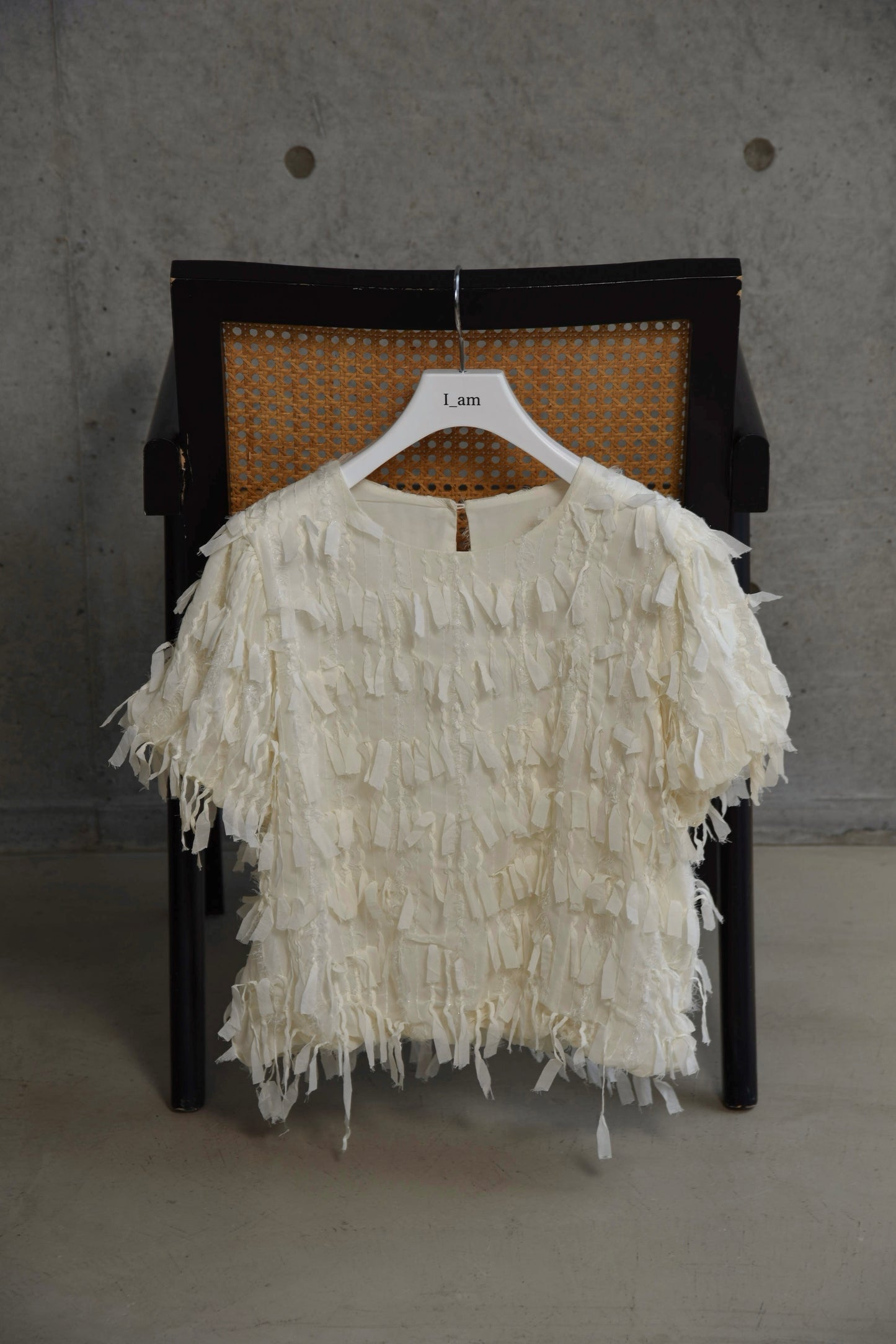 sheer tape fringe tops