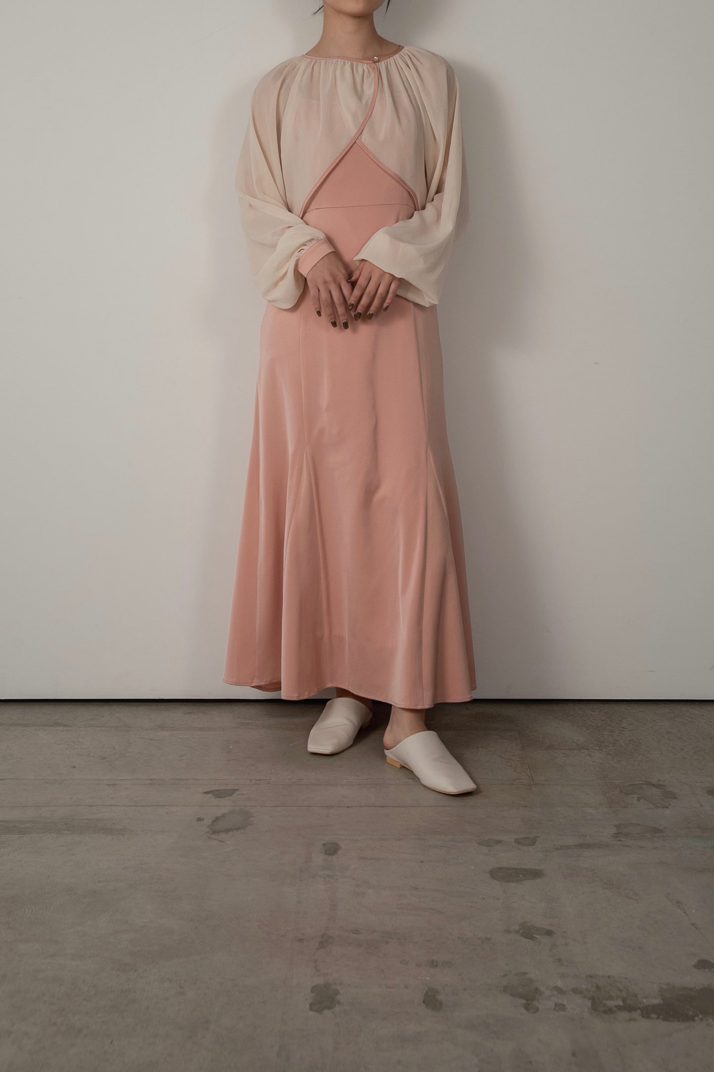 sheer veil mermaid dress
