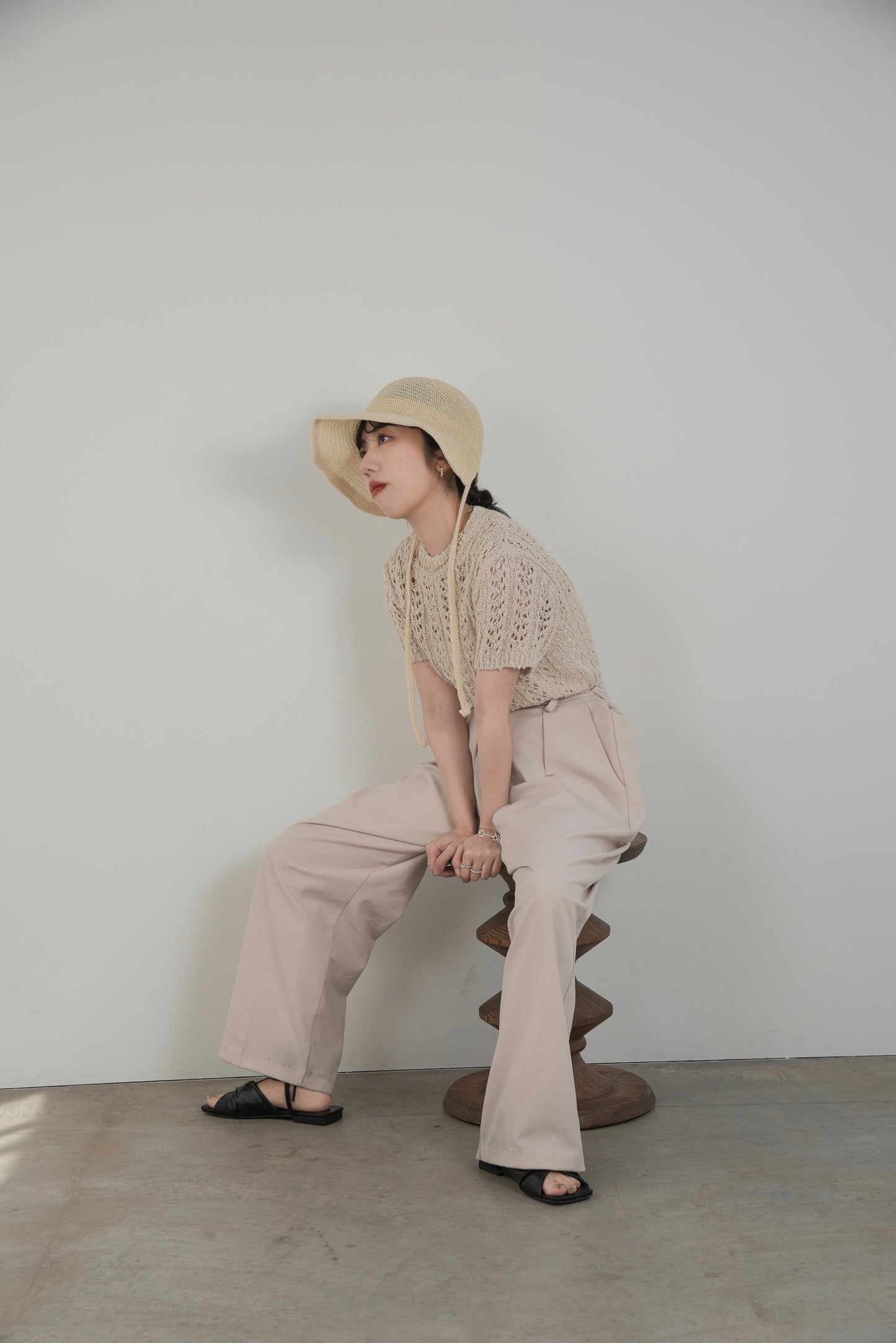 back ribbon straw hat