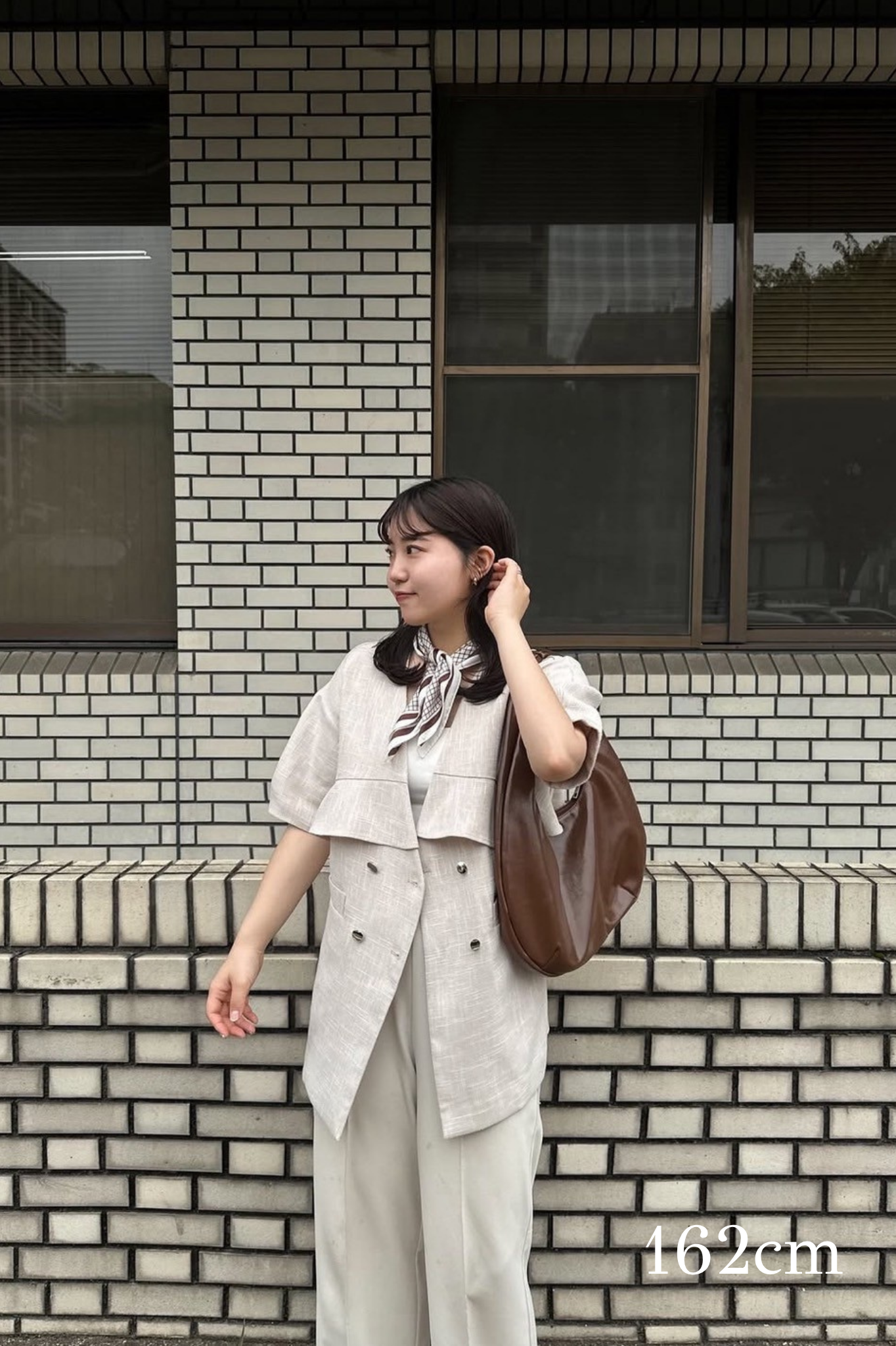 frill double button jacket
