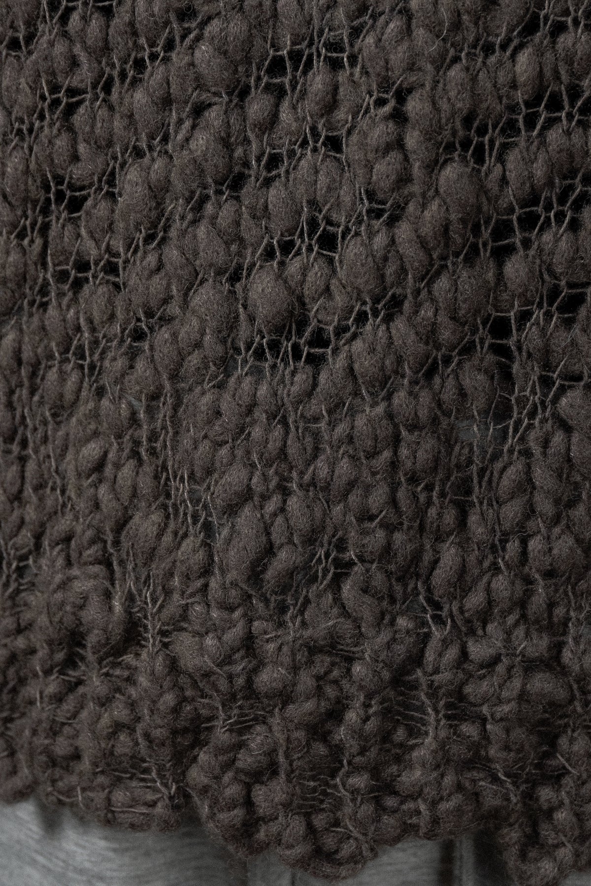 wool nep round neck knit