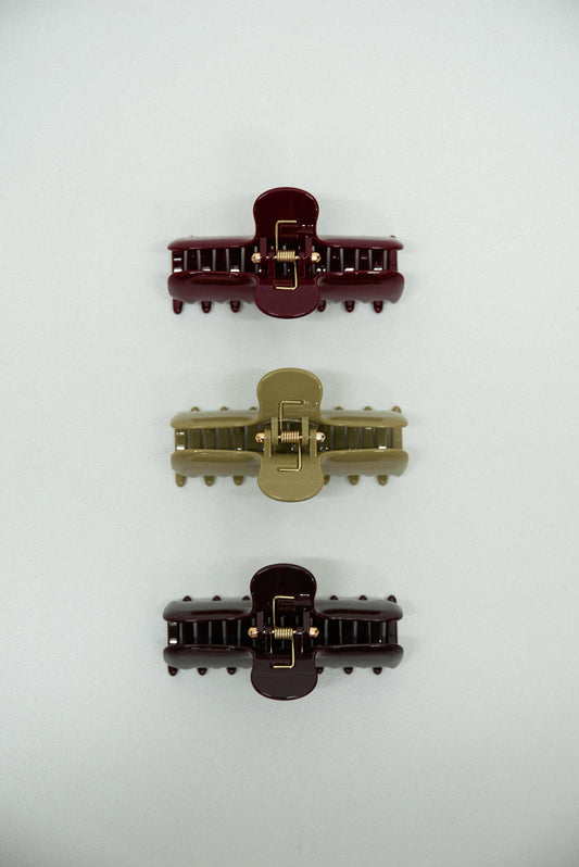 decadent chocolate glossy hair clip