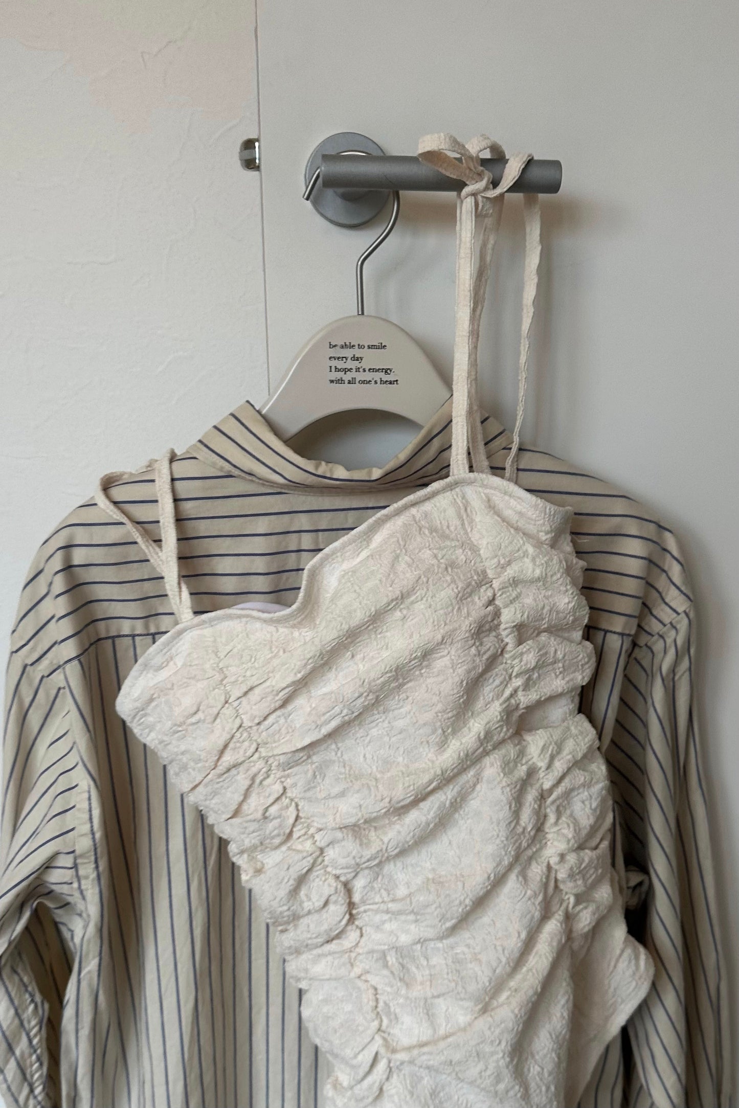 gather wrinkle ribbon swimwear