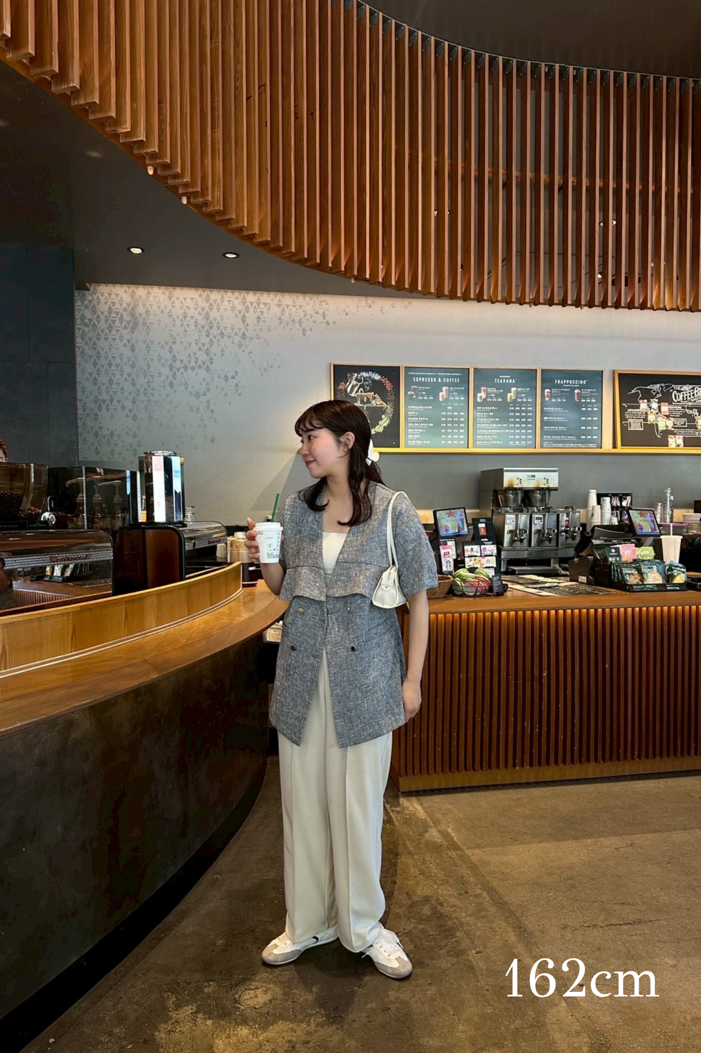 frill double button jacket