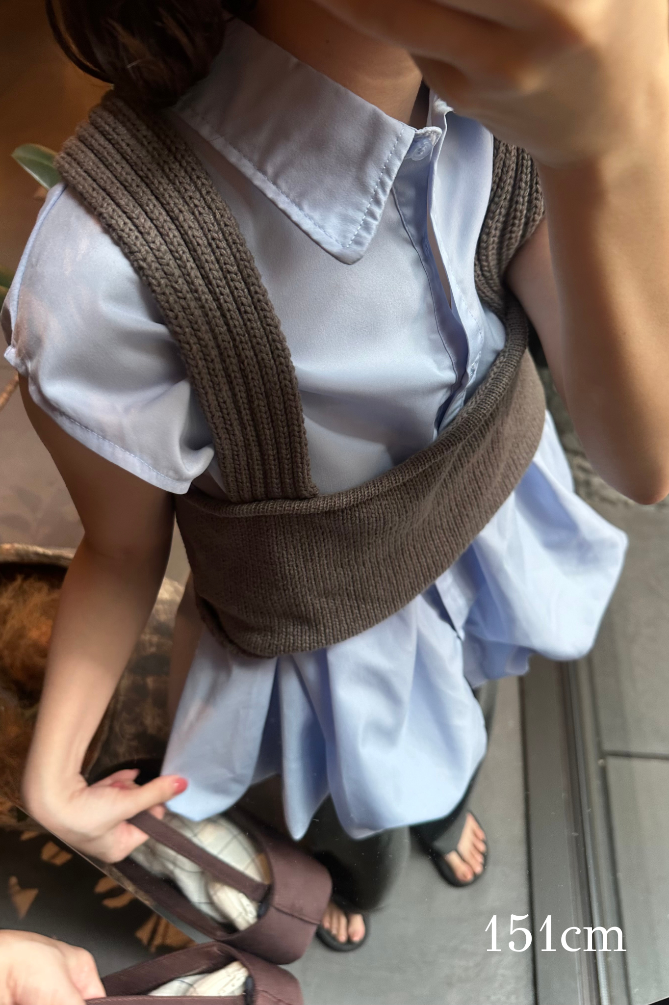 nosleeve balloon shirt