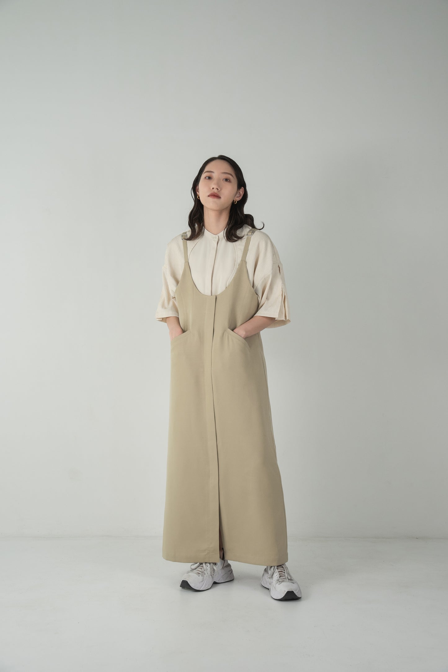 front pocket jumper skirt