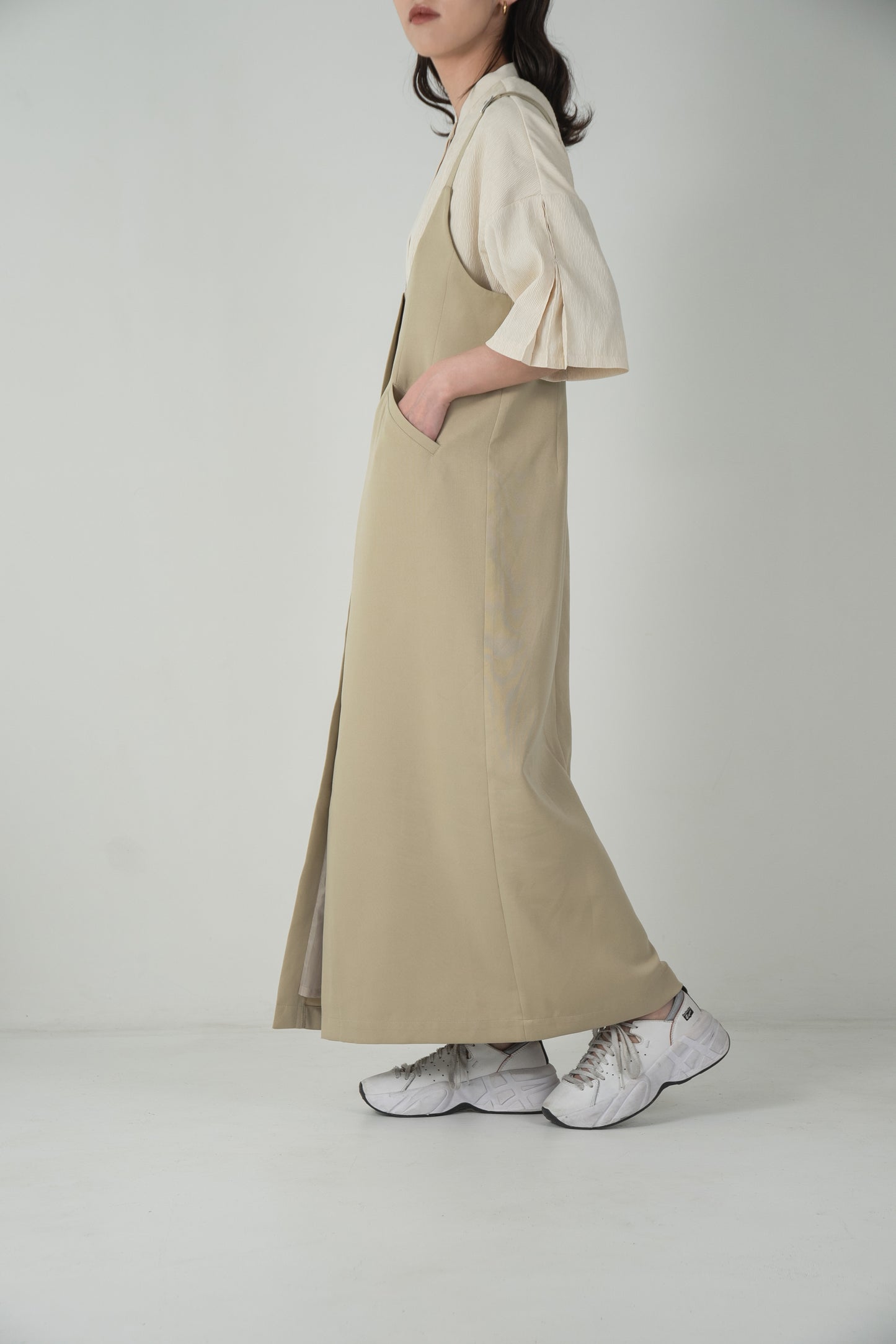 front pocket jumper skirt