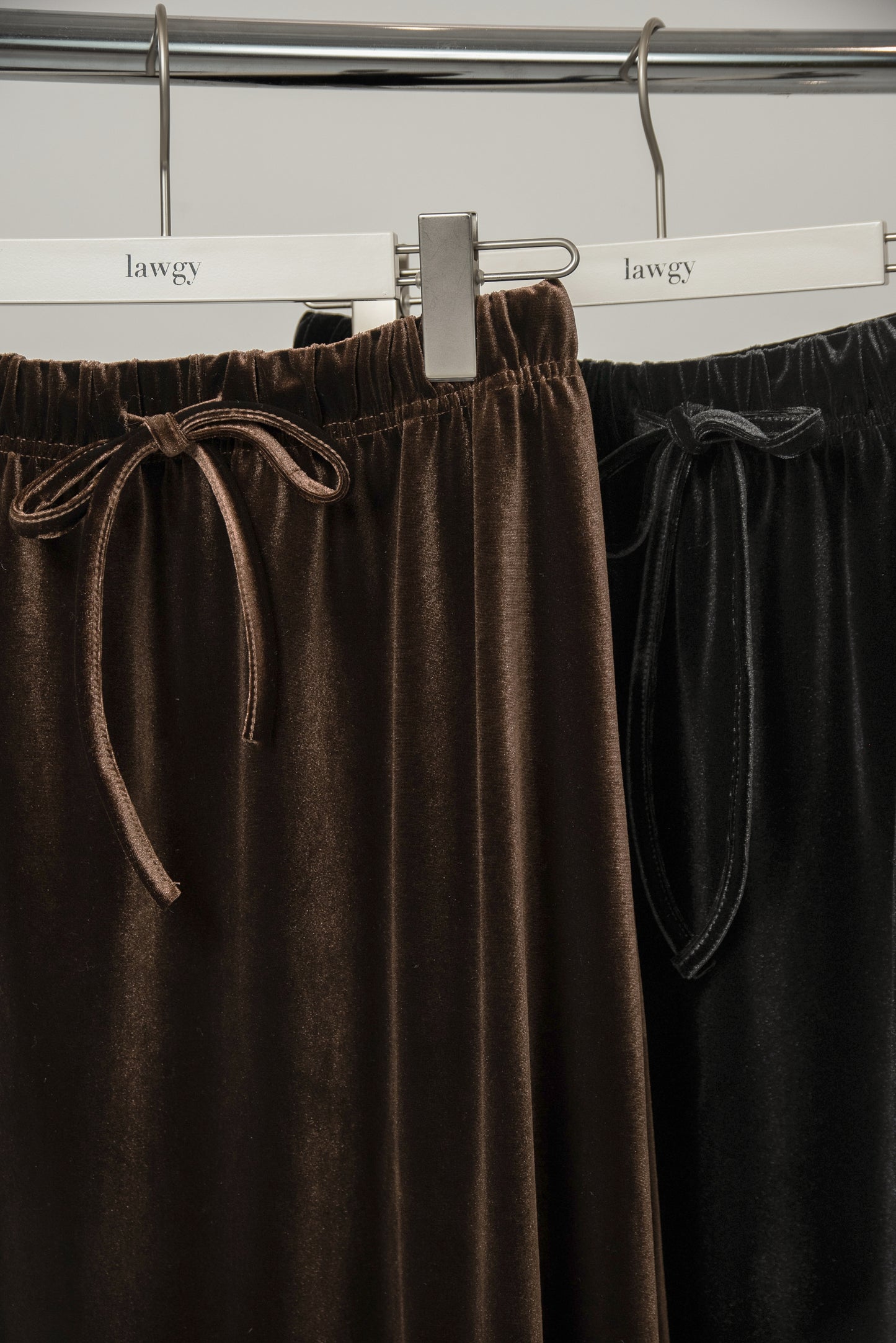 brushed ribbon tight skirt