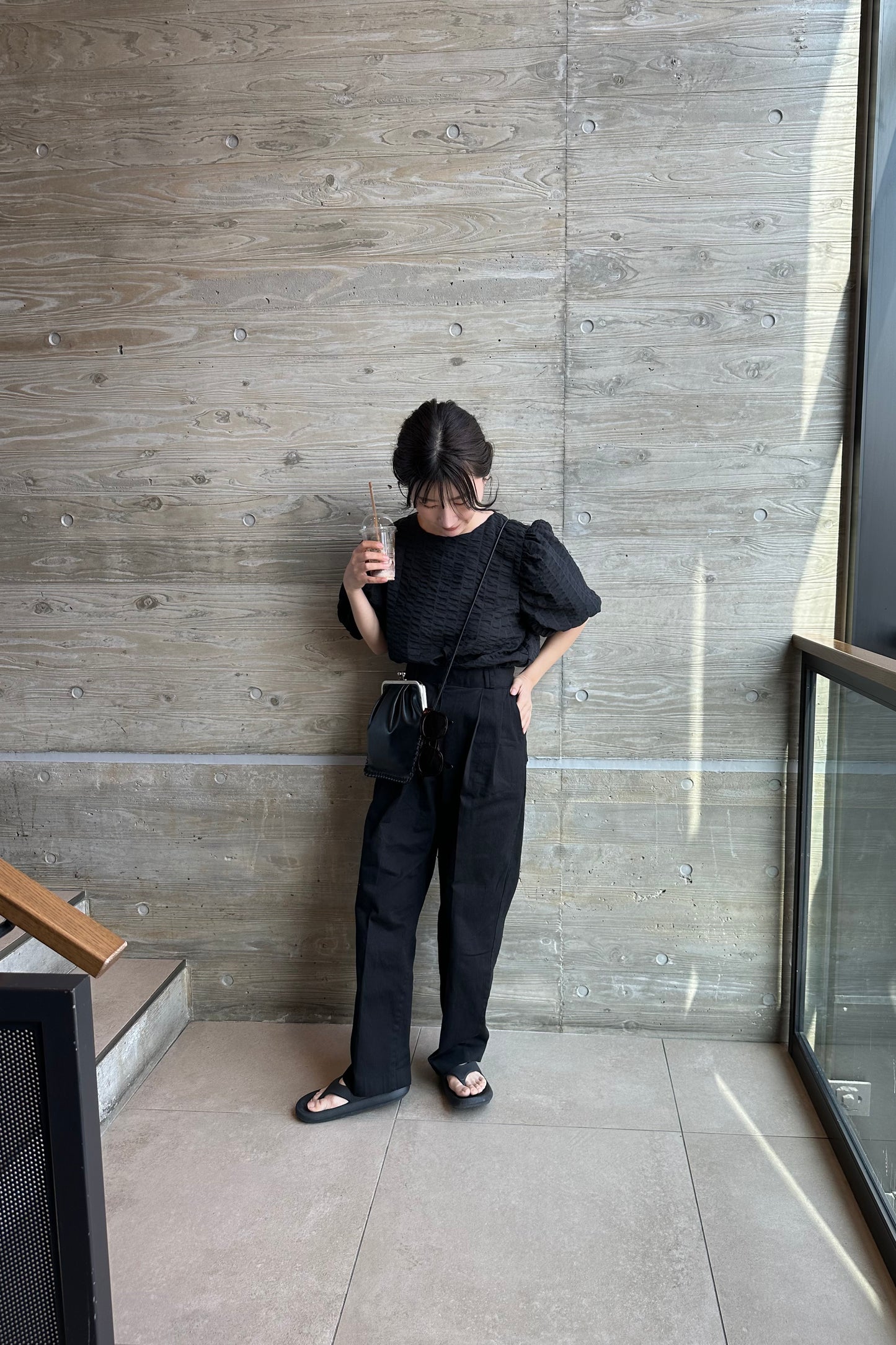 basic tuck straight pants