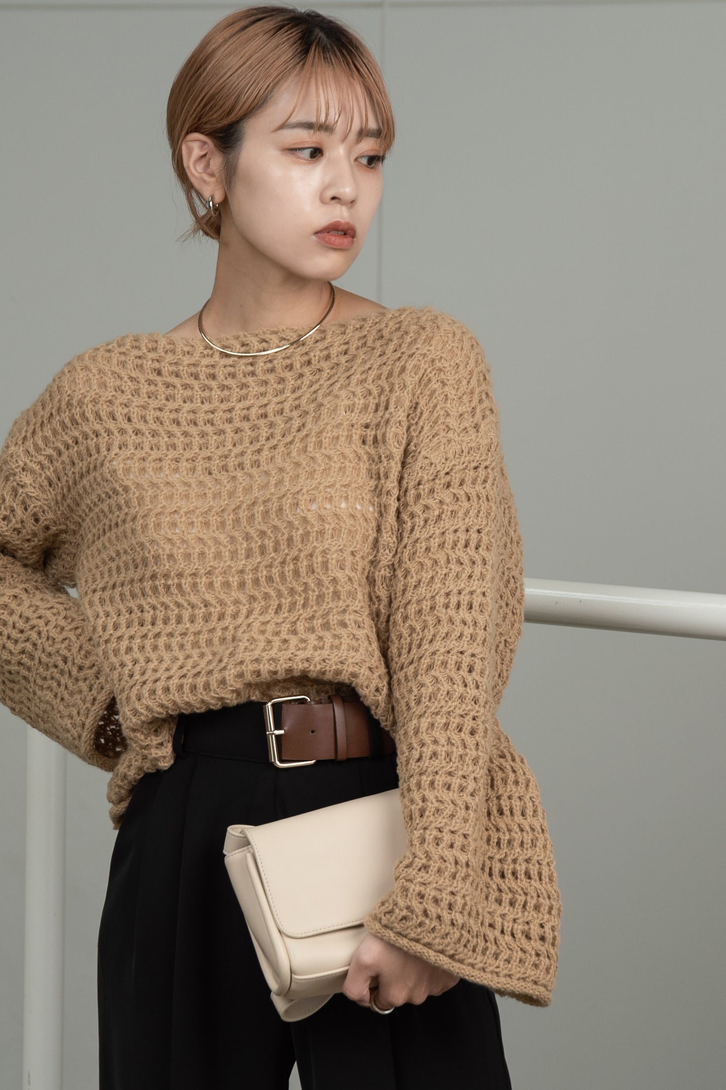 loosely wave knit