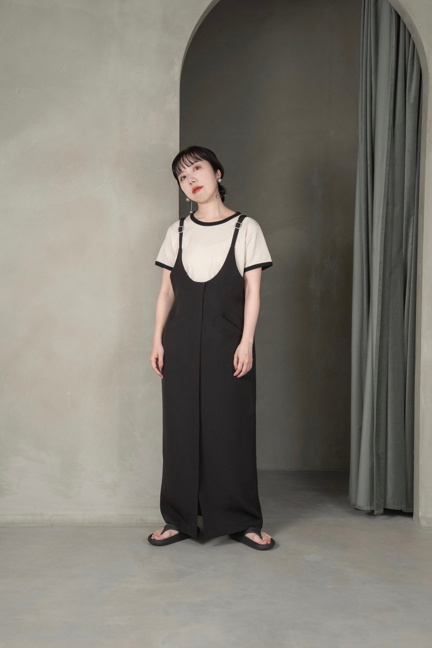 front pocket jumper skirt