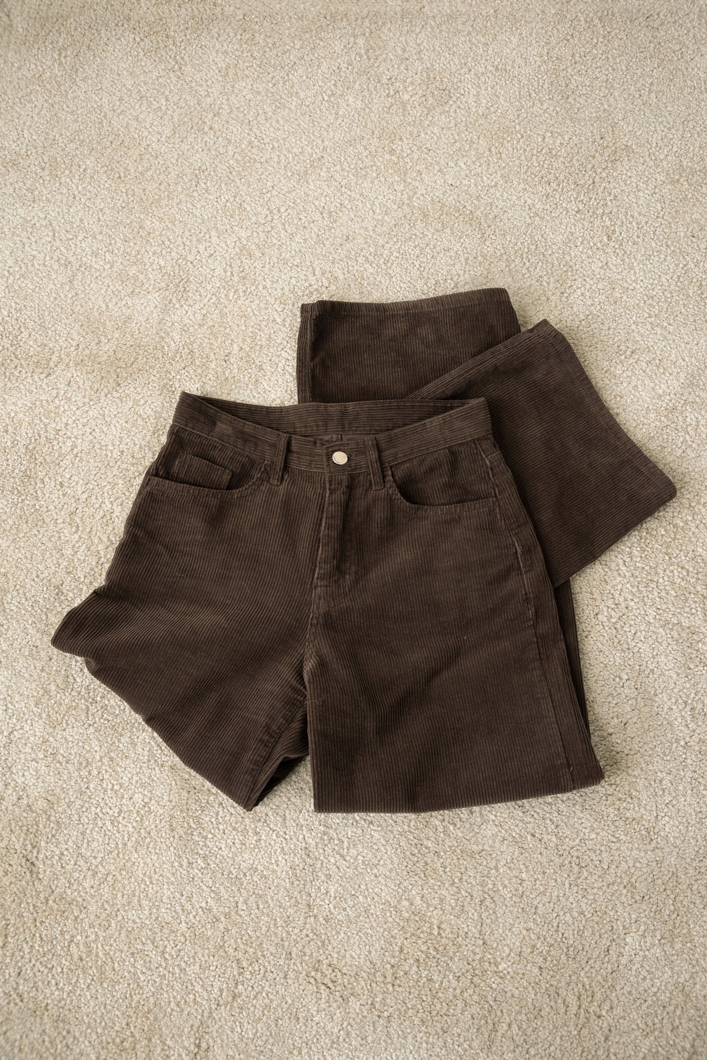 straight corduroy pocket pants