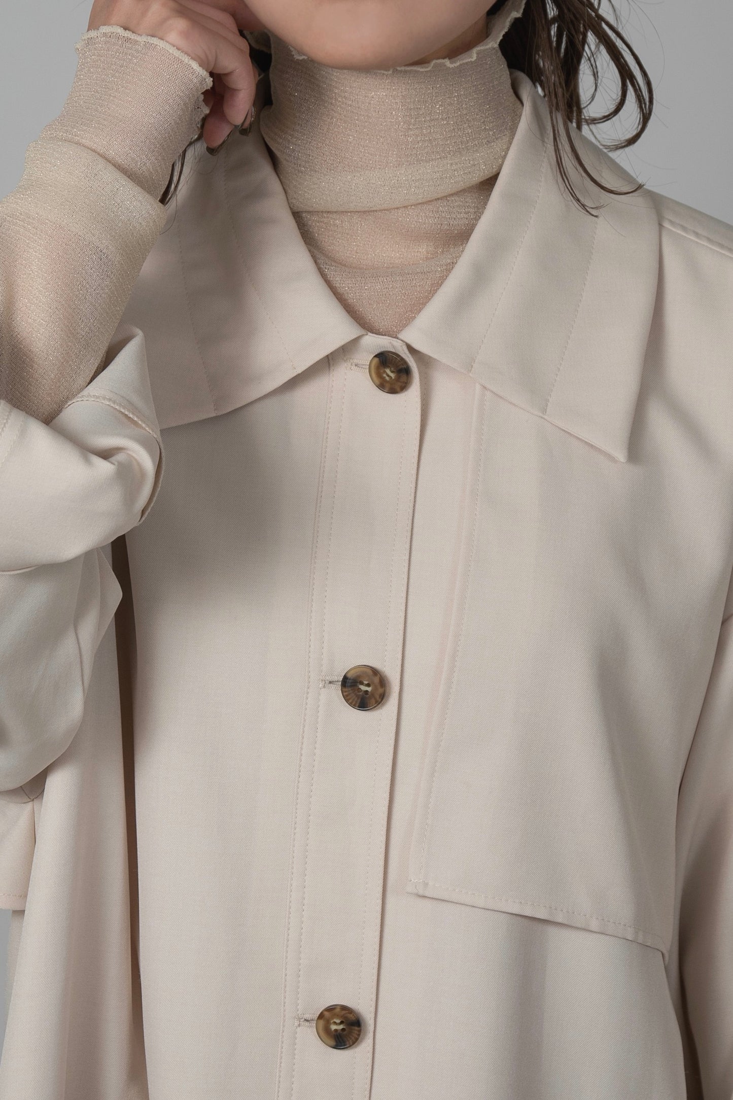 back flare light trench coat