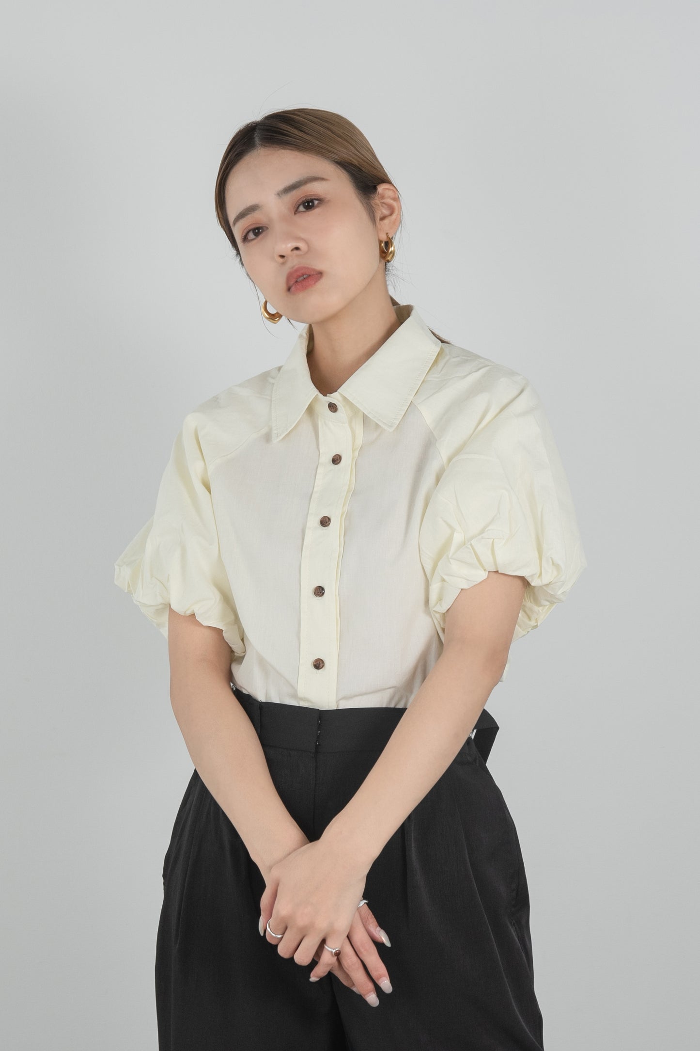 puff sleeve shirt blouse