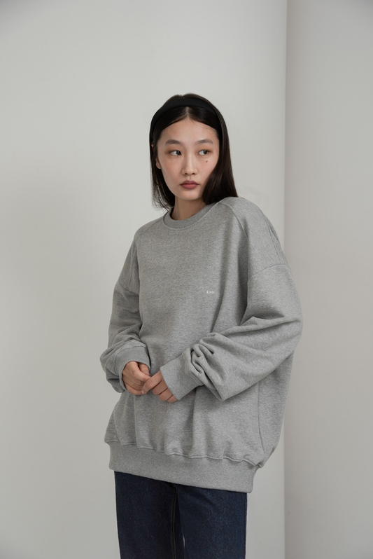 collab embroidered logo sweat【I_am × kimina】