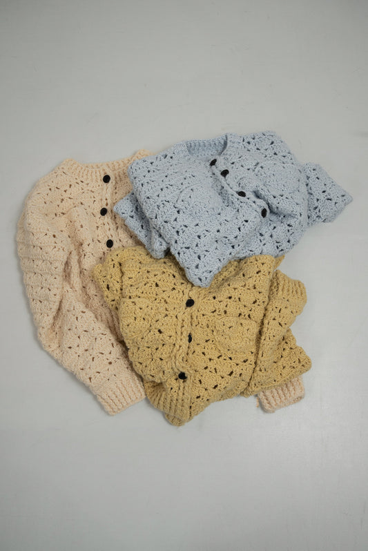 loose chunky handmade knit cardigan