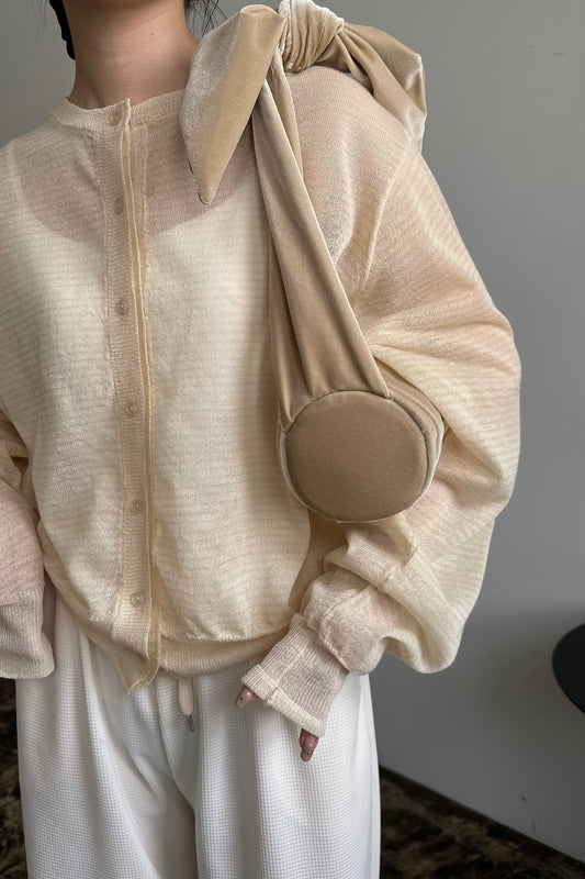 cylindrical tie design handle bag