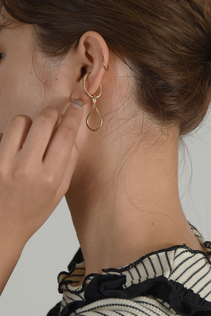 2way cross ear cuff