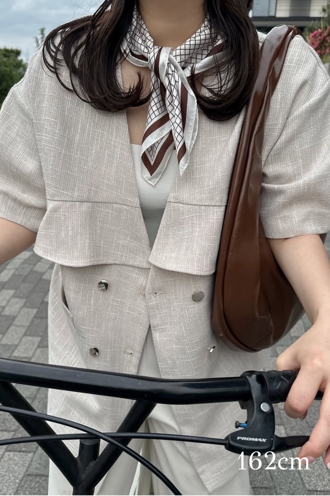 frill double button jacket
