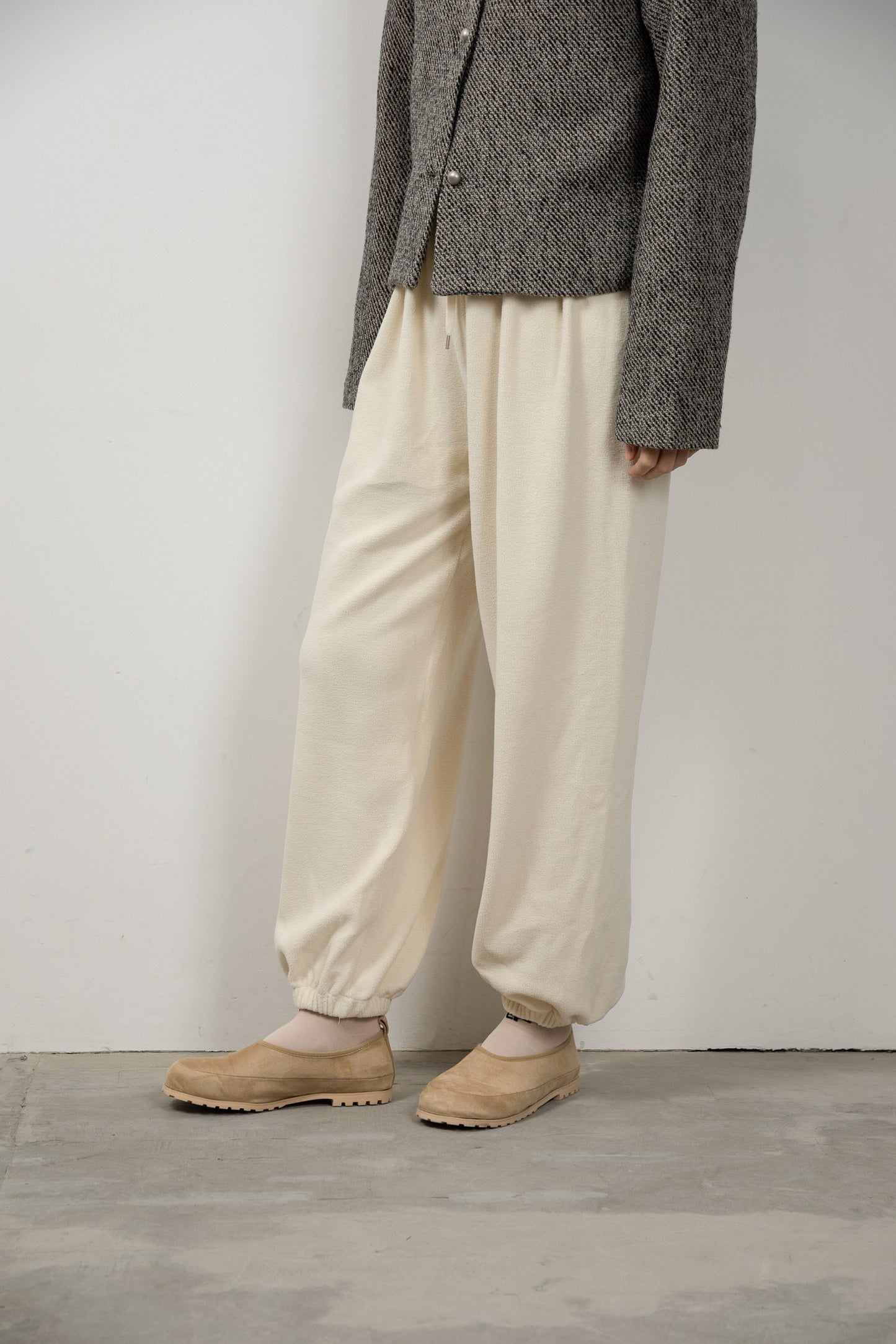 brushed string rafu jogger pants