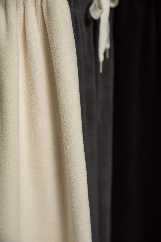 brushed string rafu jogger pants