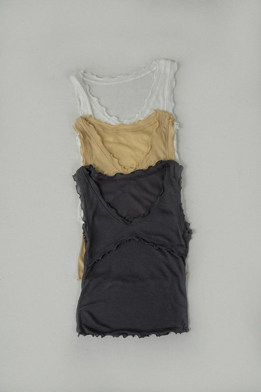 mellow trim bustier seam tank top