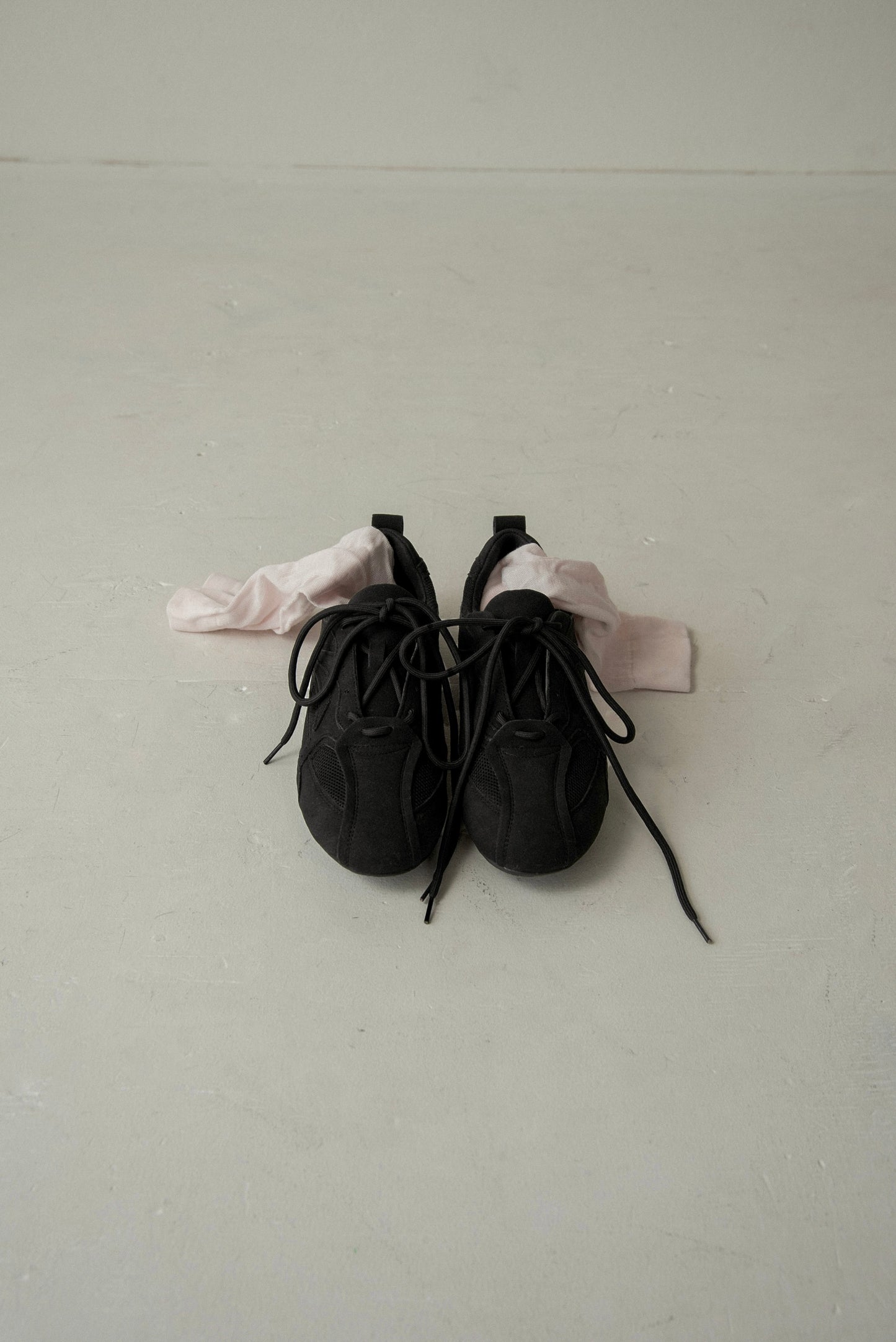 mesh different material flat sneaker
