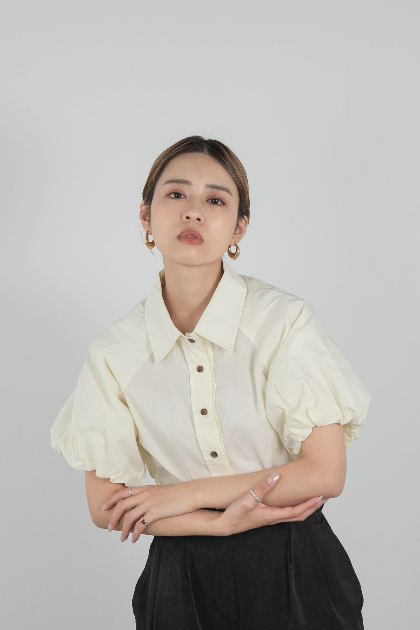 puff sleeve shirt blouse