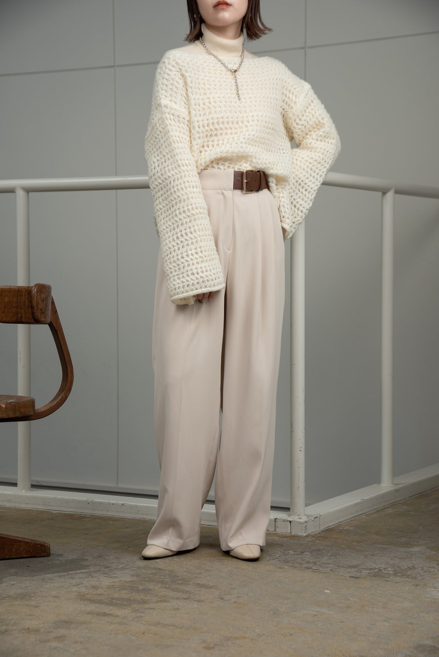 loosely wave knit