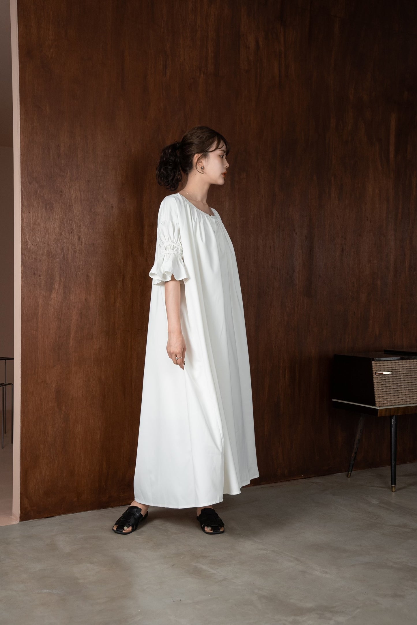 shirring flare sleeve ops